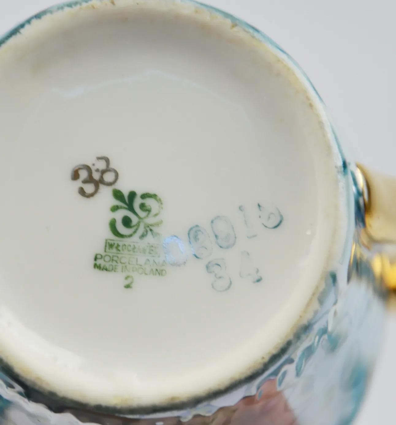 Serwis kawowy Carry, niebieski, porcelana, Włocławek, Polska, lata 70. - 85800