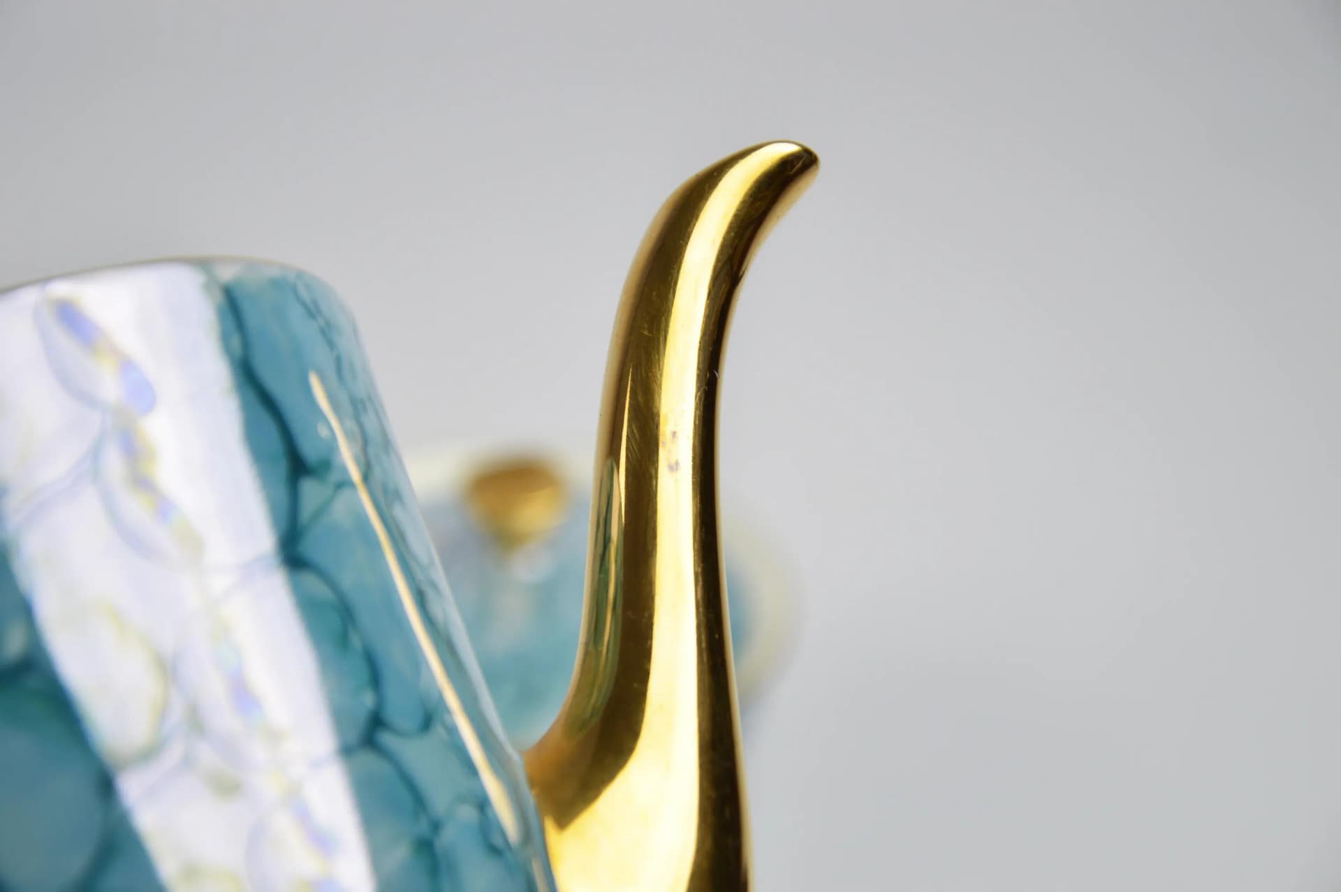 Serwis kawowy Carry, niebieski, porcelana, Włocławek, Polska, lata 70. - 85802