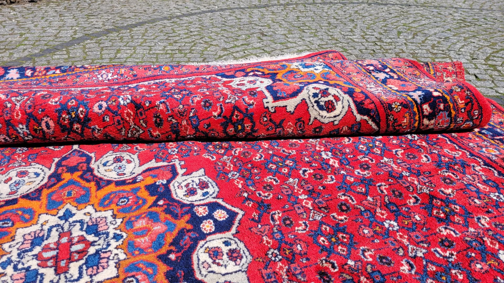 Rug Bidjar, 265x360 cm, red, wool, Iran, early 20th c. - 88454