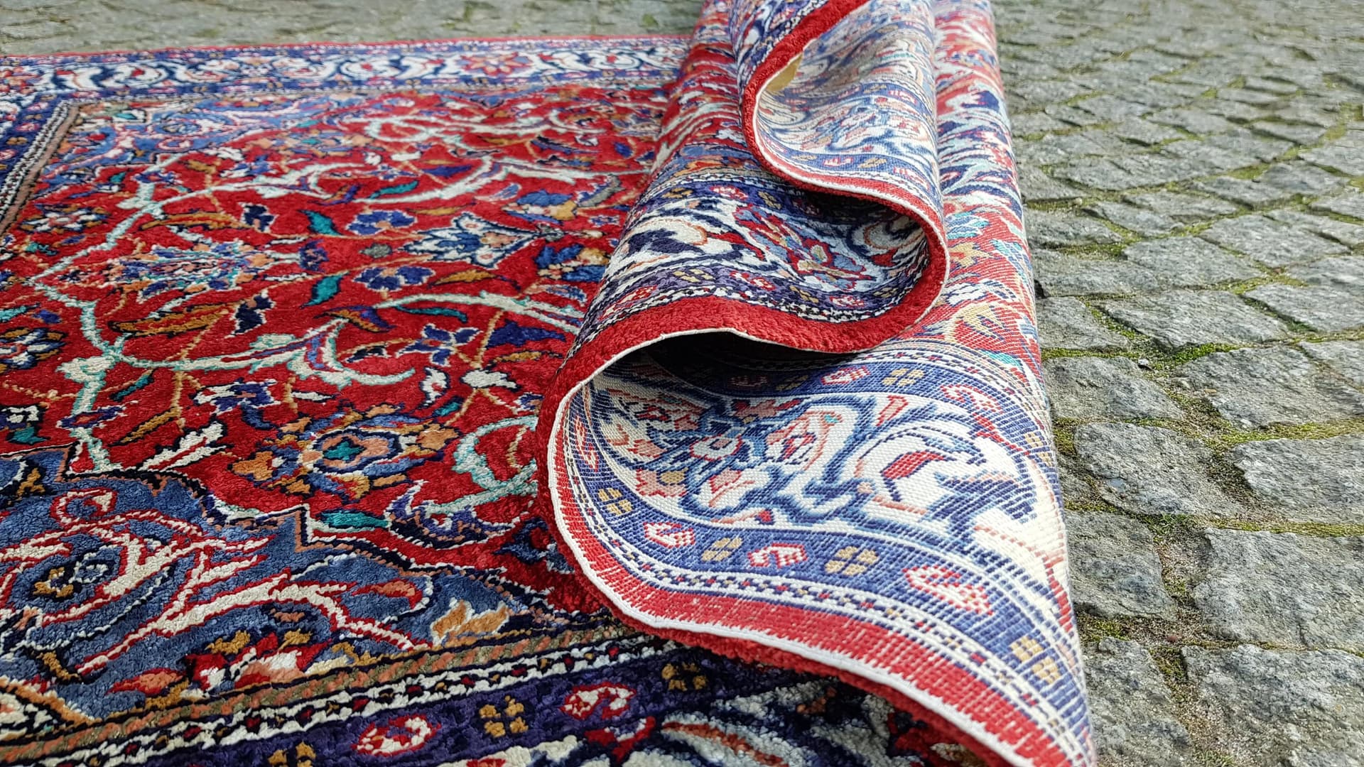 Dywan Kayseri, 110x160 cm, czerwony, jedwab, Turcja, lata 60. - 88434