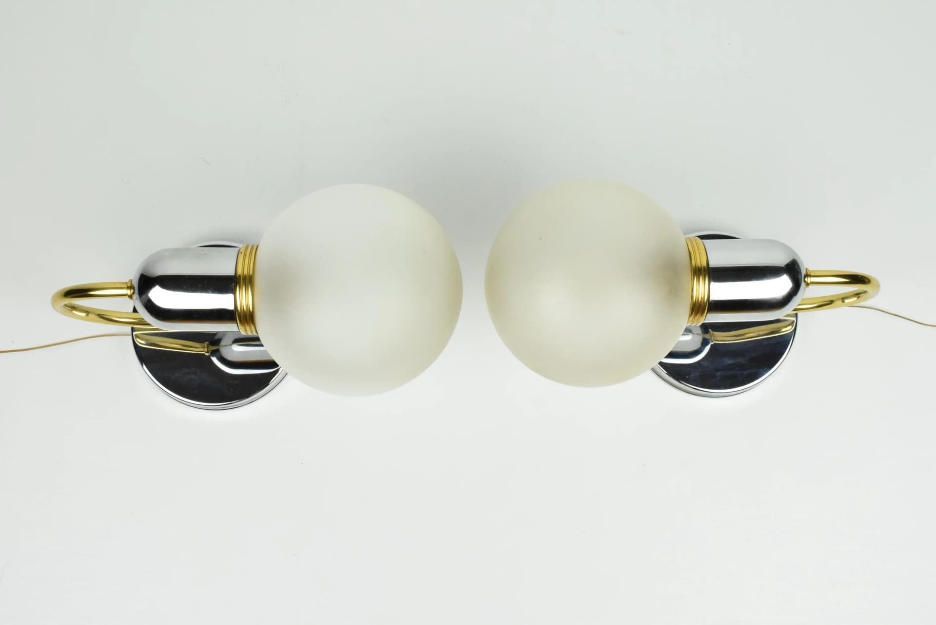 Para kinkietów Solken Leuchten, mosiądz, Niemcy, lata 80. - 85777