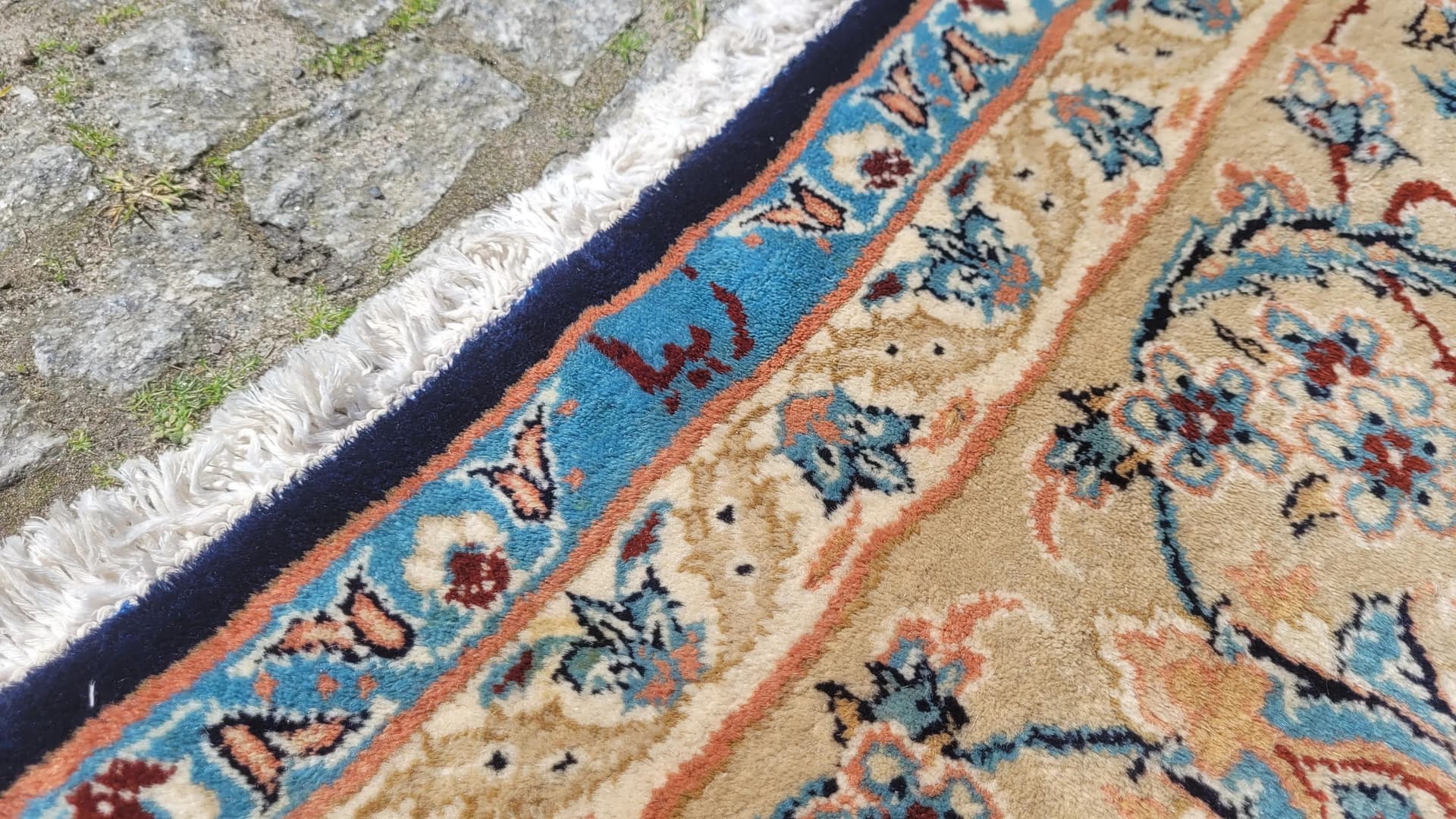 Rug Meshed, 250x360 cm, navy blue, wool, Iran, early 20th c. - 88385