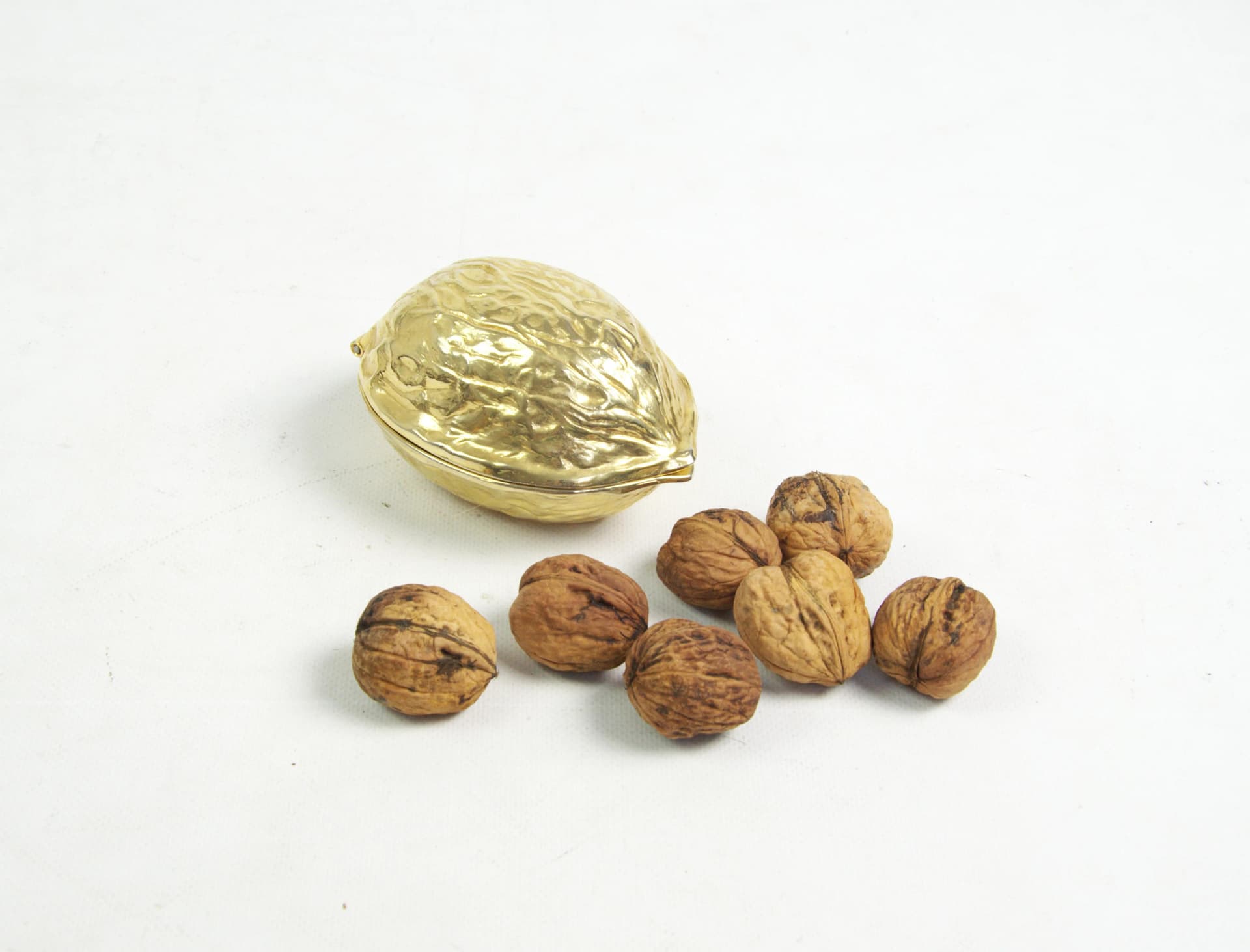 Dziadek do orzechów, złoty, mosiądz, Polska, lata 60. - 85580