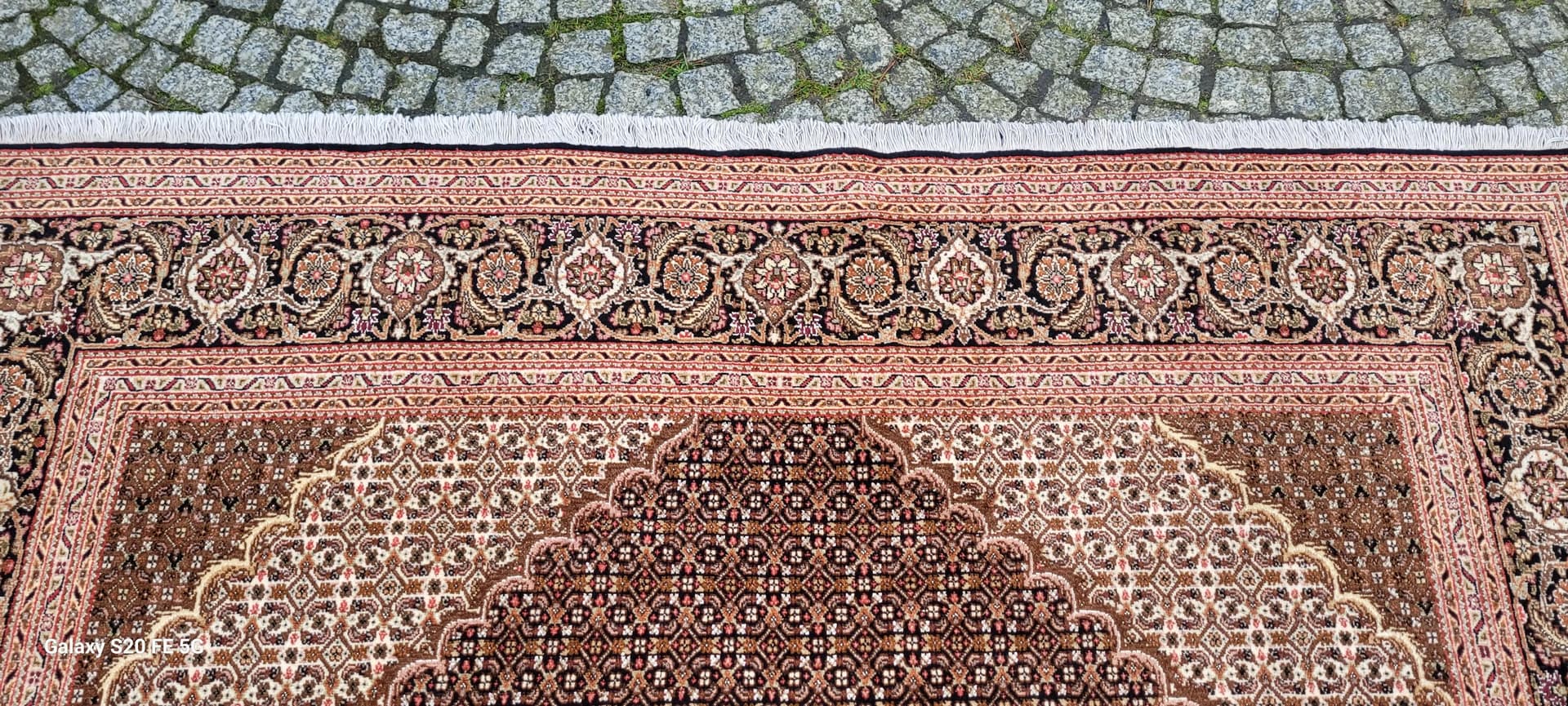 Dywan Tabriz Mahi 200x305cm, brązowy, wełna, Iran - 88322