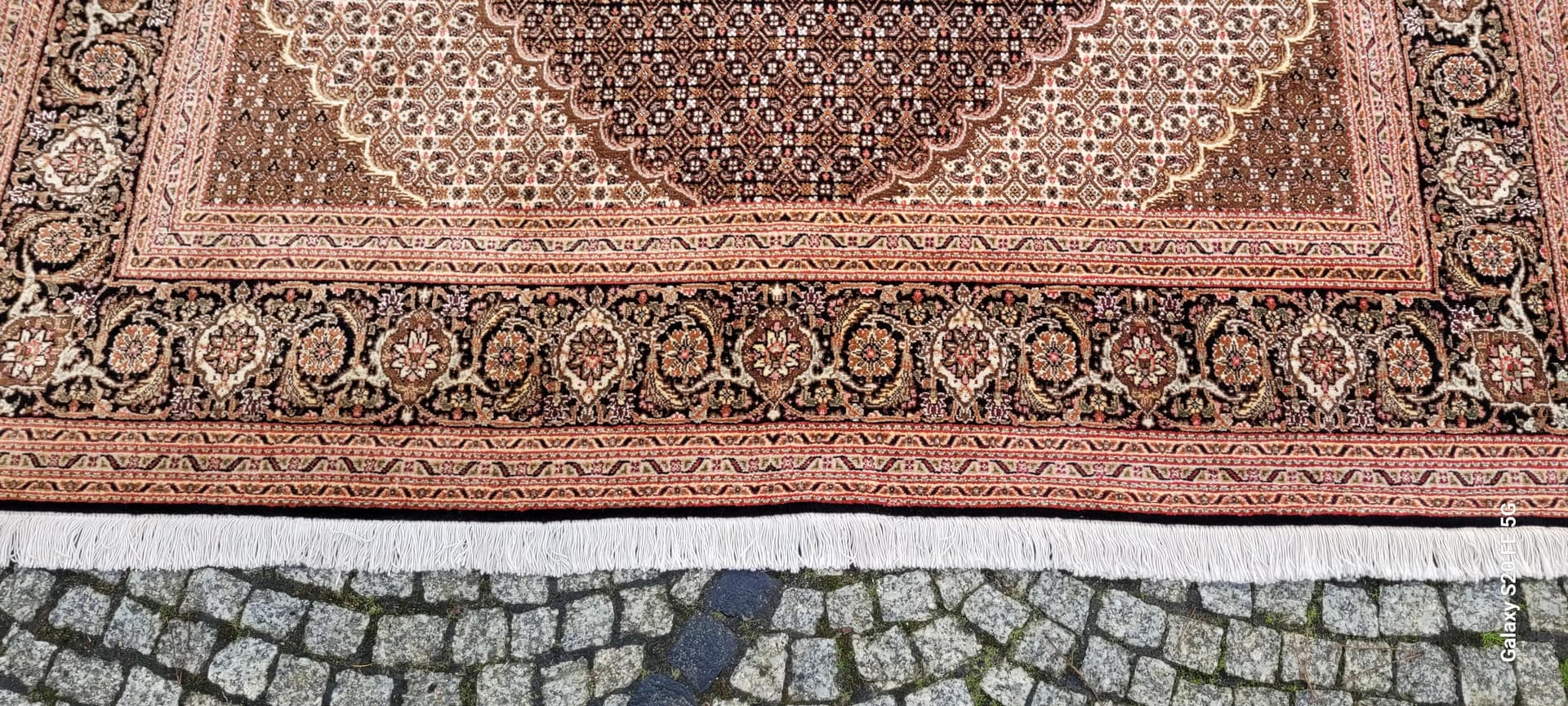 Dywan Tabriz Mahi 200x305cm, brązowy, wełna, Iran - 88321