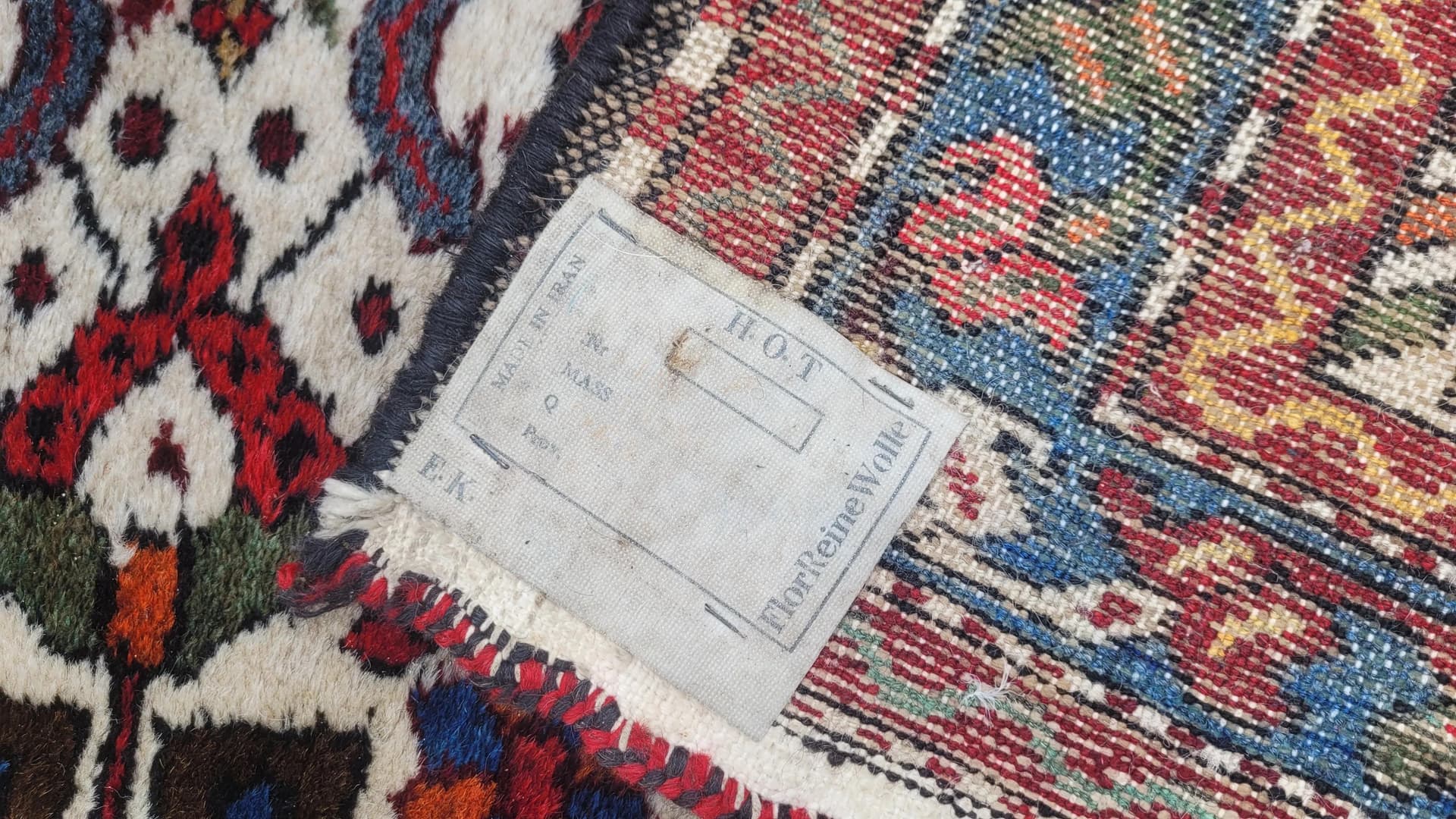 Dywan Hamadan 155x105 cm, czerwony, wełna, Iran - 88311