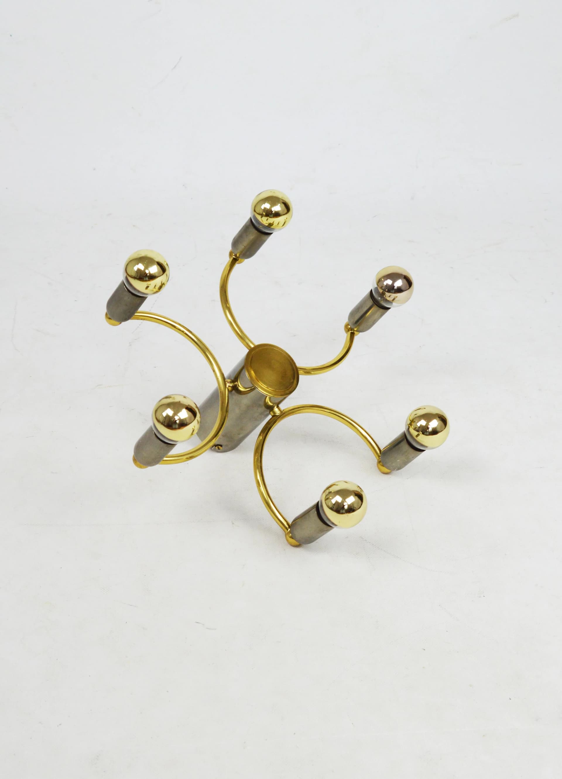 Lampa sufitowa Leola, metal złoty srebrny, lata 70. - 85535