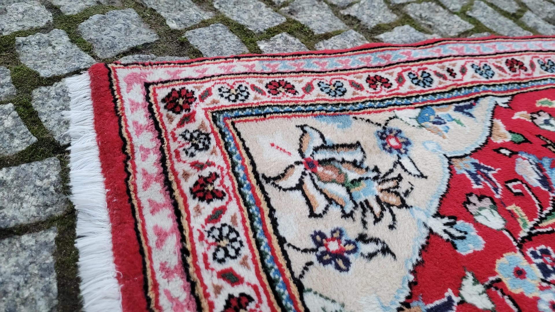 Dywan Keshan 73x105 cm, czerwony, wełna, Iran - 88289