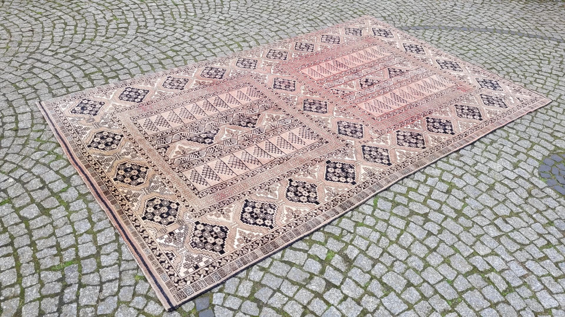 Dywan Tekke, 170x280 cm, czerwony, wełna, Turkmenistan - 88269