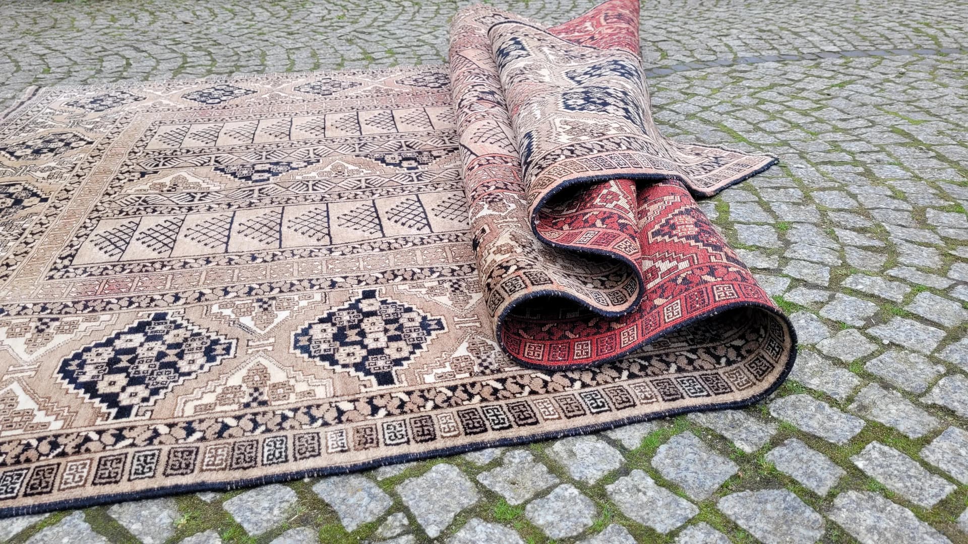 Dywan Tekke, 170x280 cm, czerwony, wełna, Turkmenistan - 88266