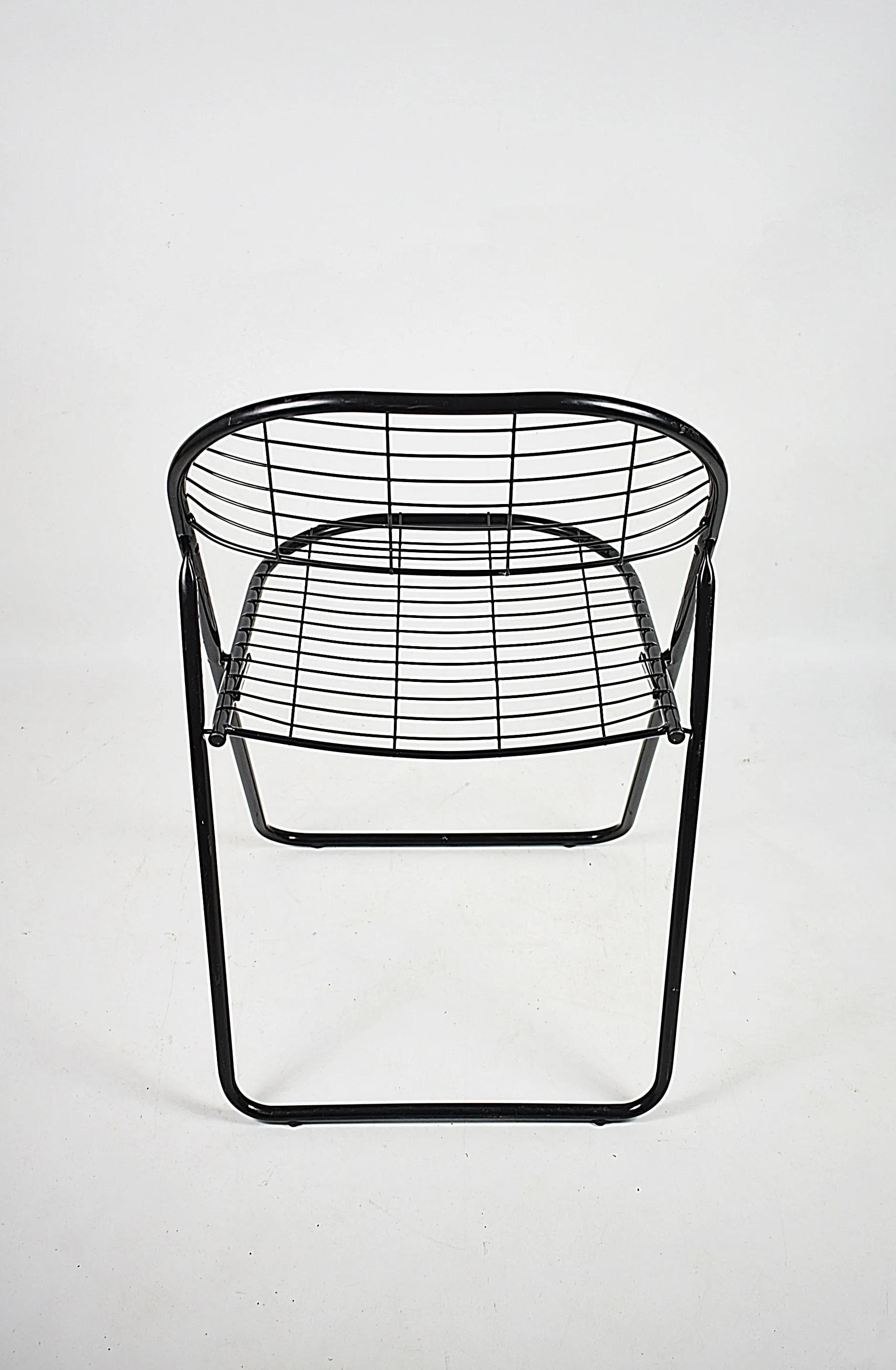 Krzesło Åland, stal czarna, proj. N. Gammelgaard, dla IKEA, Szwecja, lata 80. - 85452