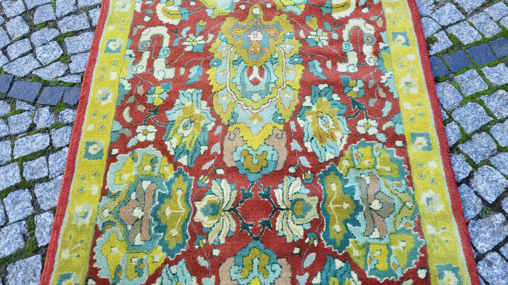 Dywan Tetex, 85x197 cm, multikolor, wełna, Niemcy, lata 60. - 88224
