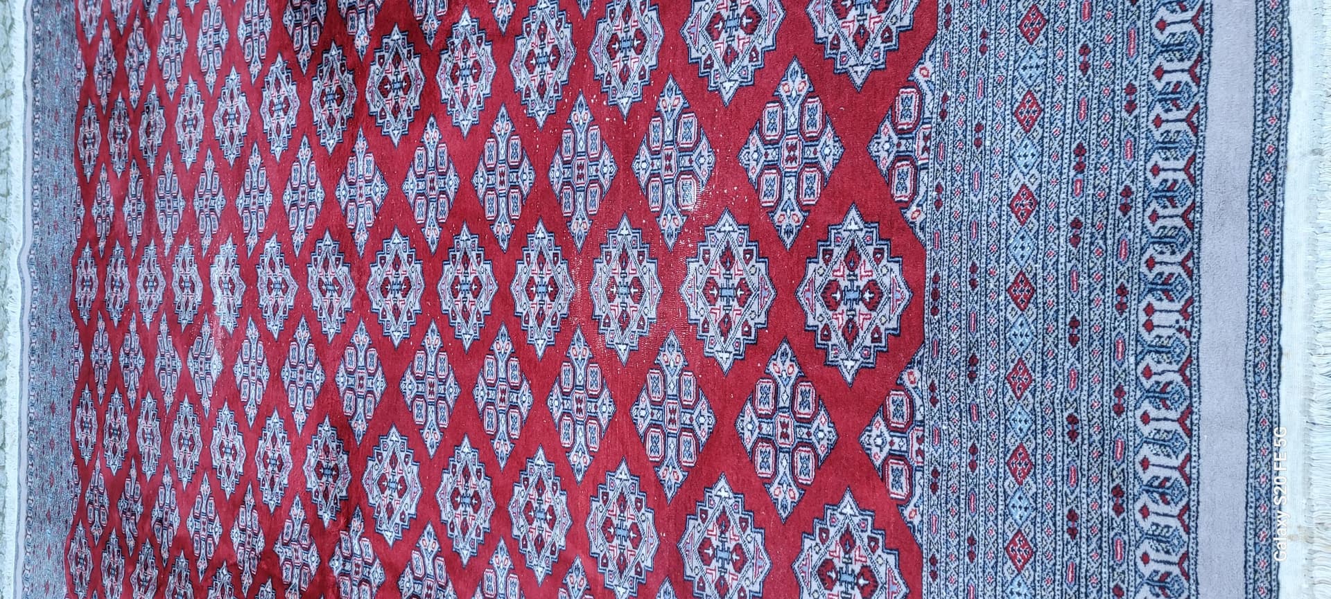 Dywan Buchara 285x350cm, czerwony, wełna, Pakistan - 88200