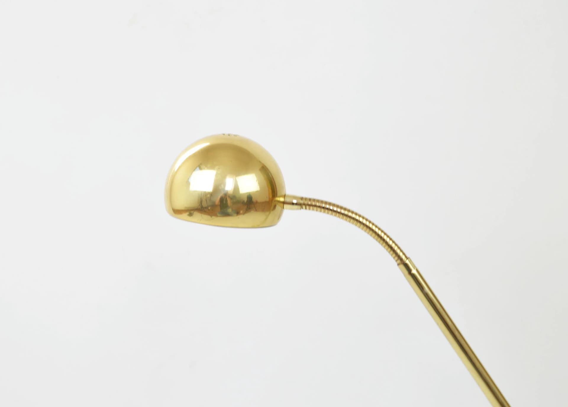 Lampa biurkowa, złoty, metal, Polska, lata 80. - 85313