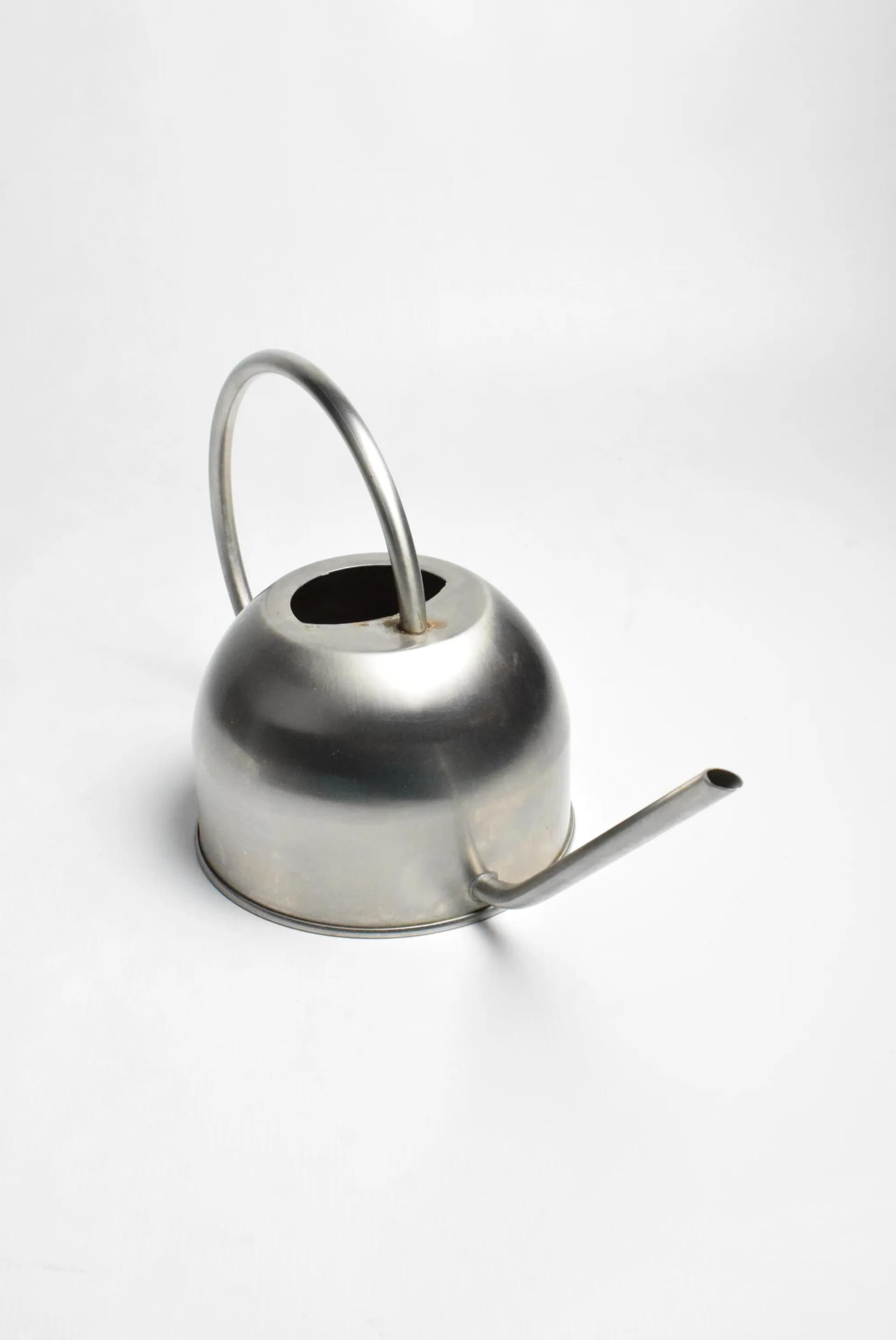 Watering can, silver metal, Poland, 1980s. - 85196