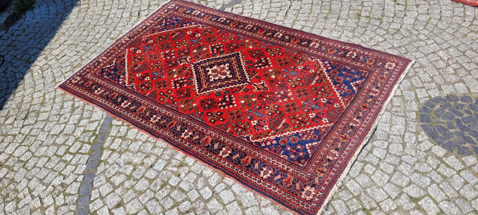 Dywan Dżuszegan, 133x213 cm, czerwony, wełna, Iran, lata 60. - 88076