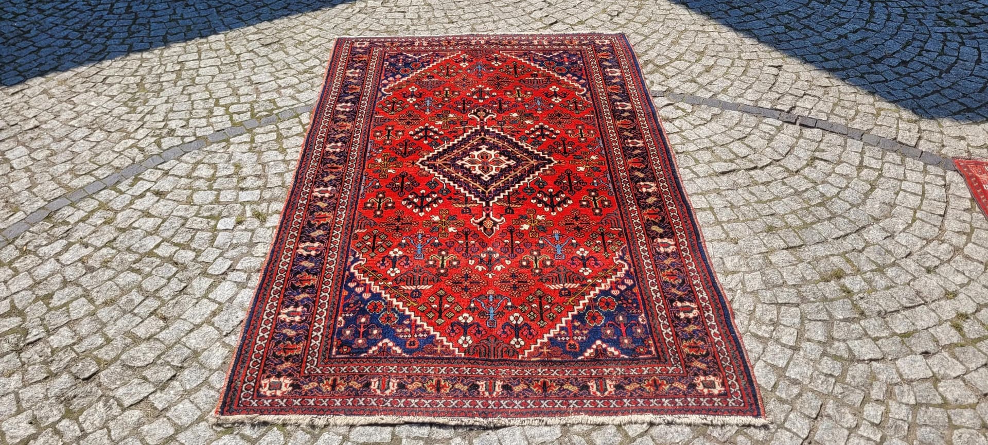 Dywan Dżuszegan, 133x213 cm, czerwony, wełna, Iran, lata 60. - 88077