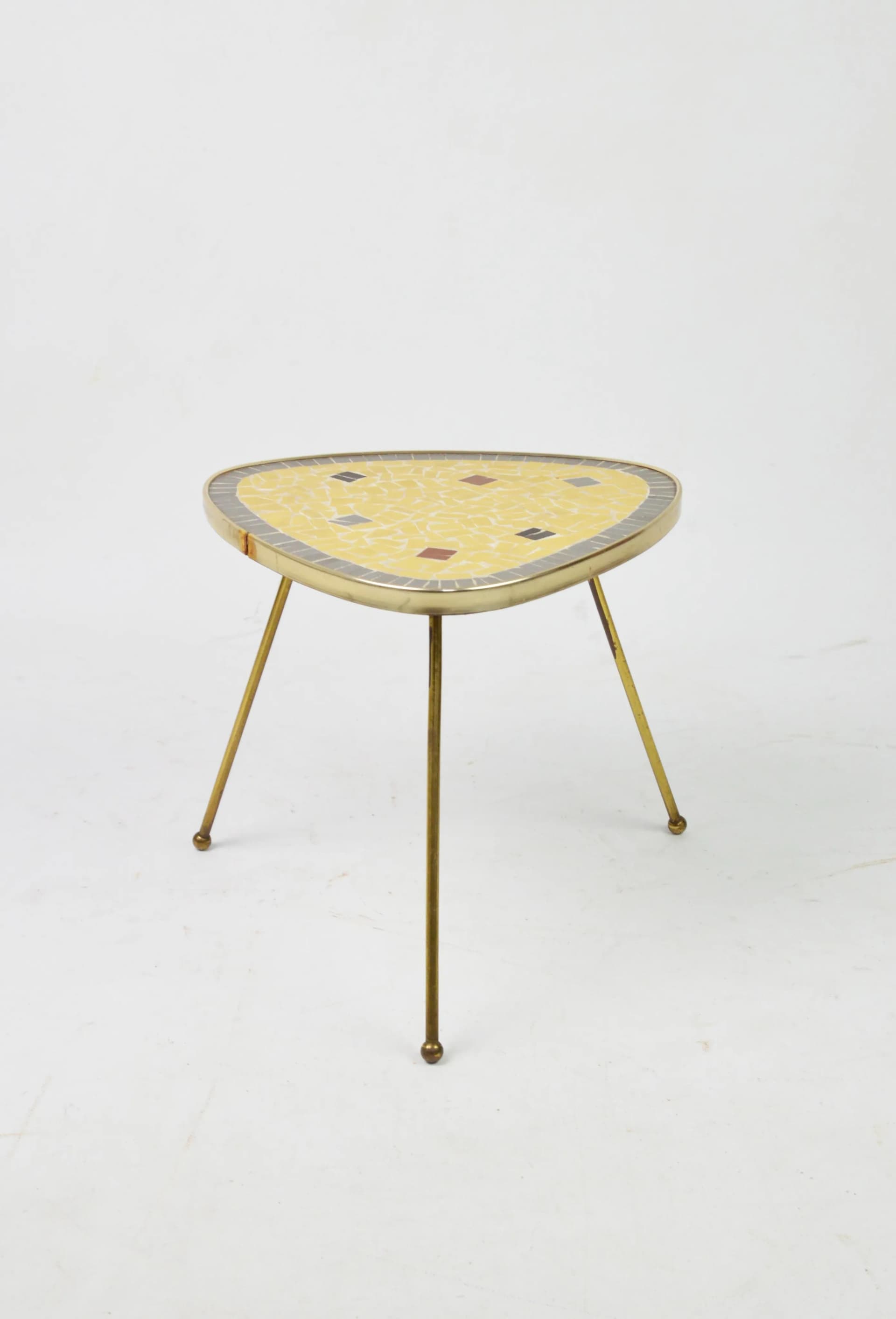 Kwietnik, mozaika multikolor, metal, Polska, lata 60. - 85145