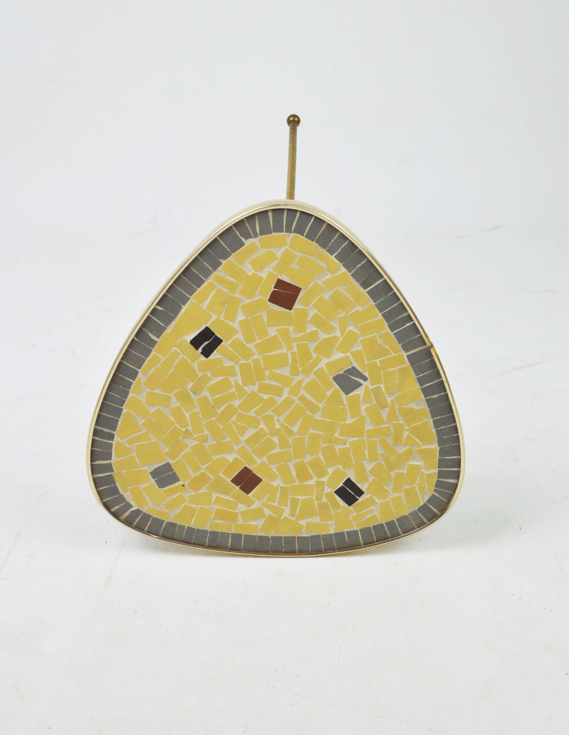 Kwietnik, mozaika multikolor, metal, Polska, lata 60. - 85147