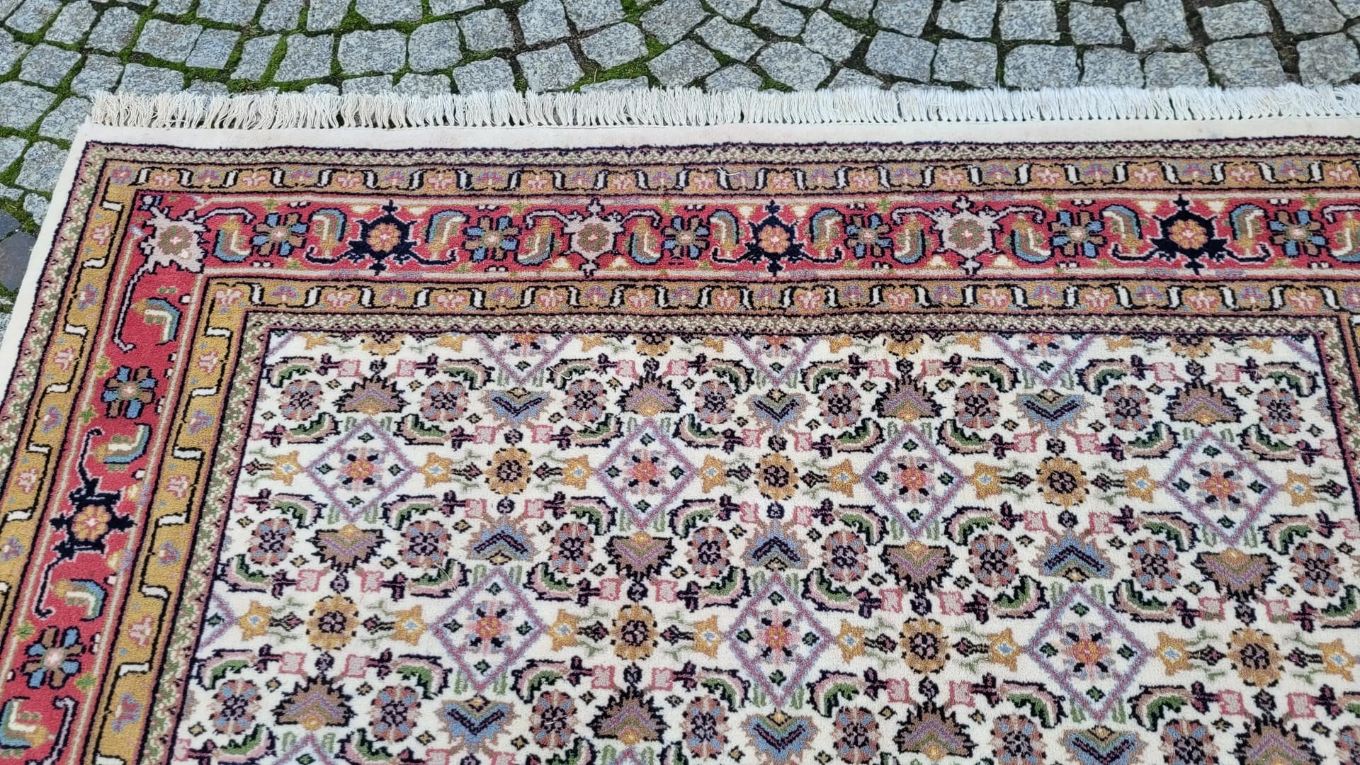 Rug Indo Bidjar 170x250cm, beige, wool, India - 88017