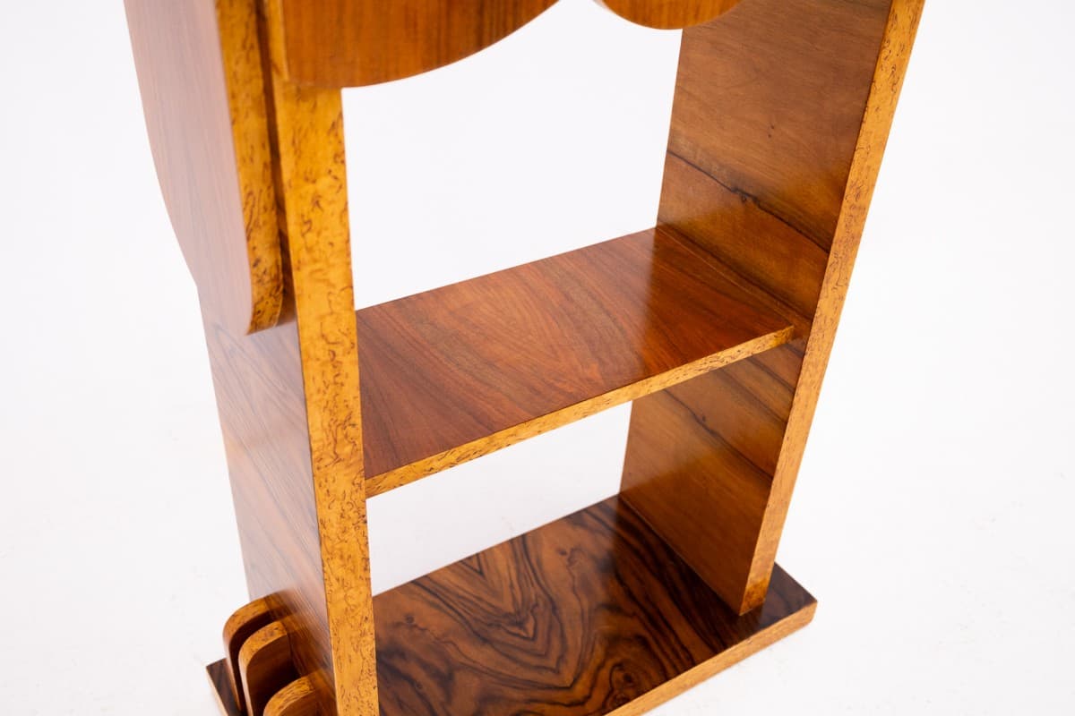 Orzechowa konsola Art Deco, Polska, lata 50. - 57698