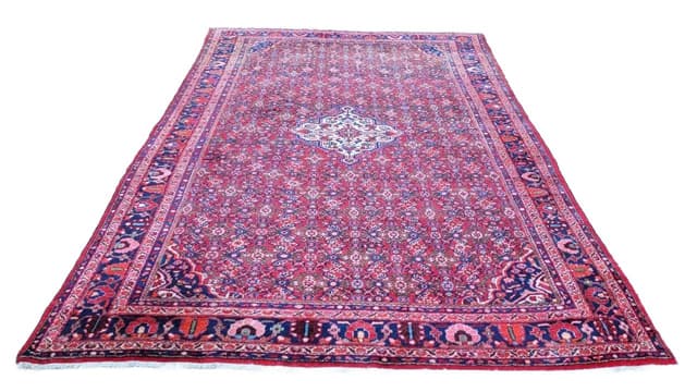 Dywan Hamadan 270x380 cm, czerwony, wełna, Iran - WYMIARY