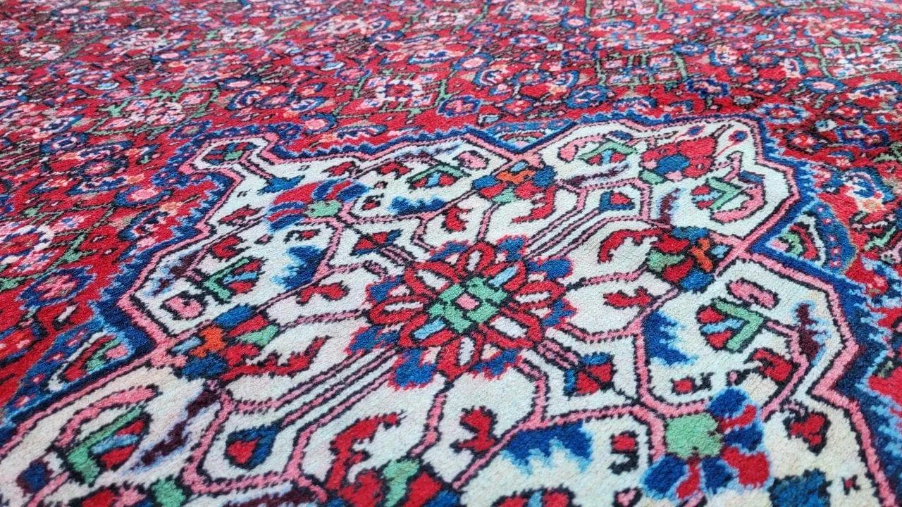 Dywan Hamadan 270x380 cm, czerwony, wełna, Iran - 88011