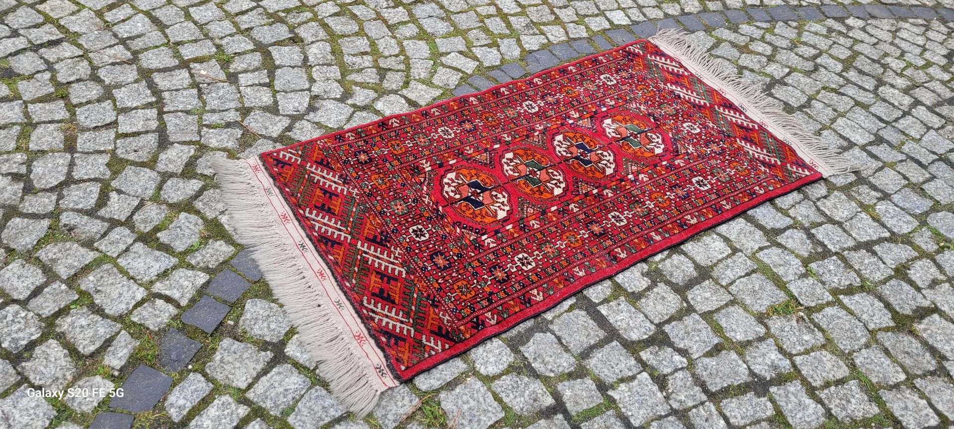 Rug Tekke, 54x120 cm, red, wool, Turkmenistan, 19th c. - 87998