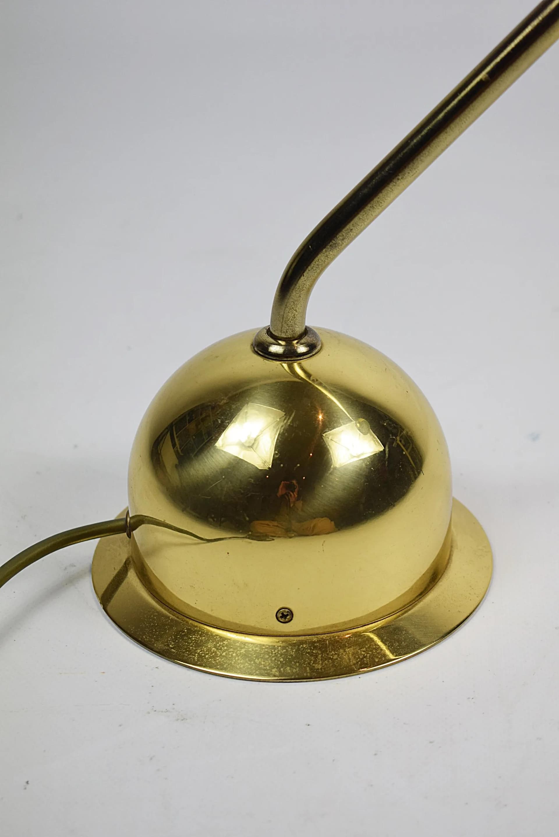 Desk Lamp, Polished Brass, Fischer Leuchten, Germany, 1980s. - 85017
