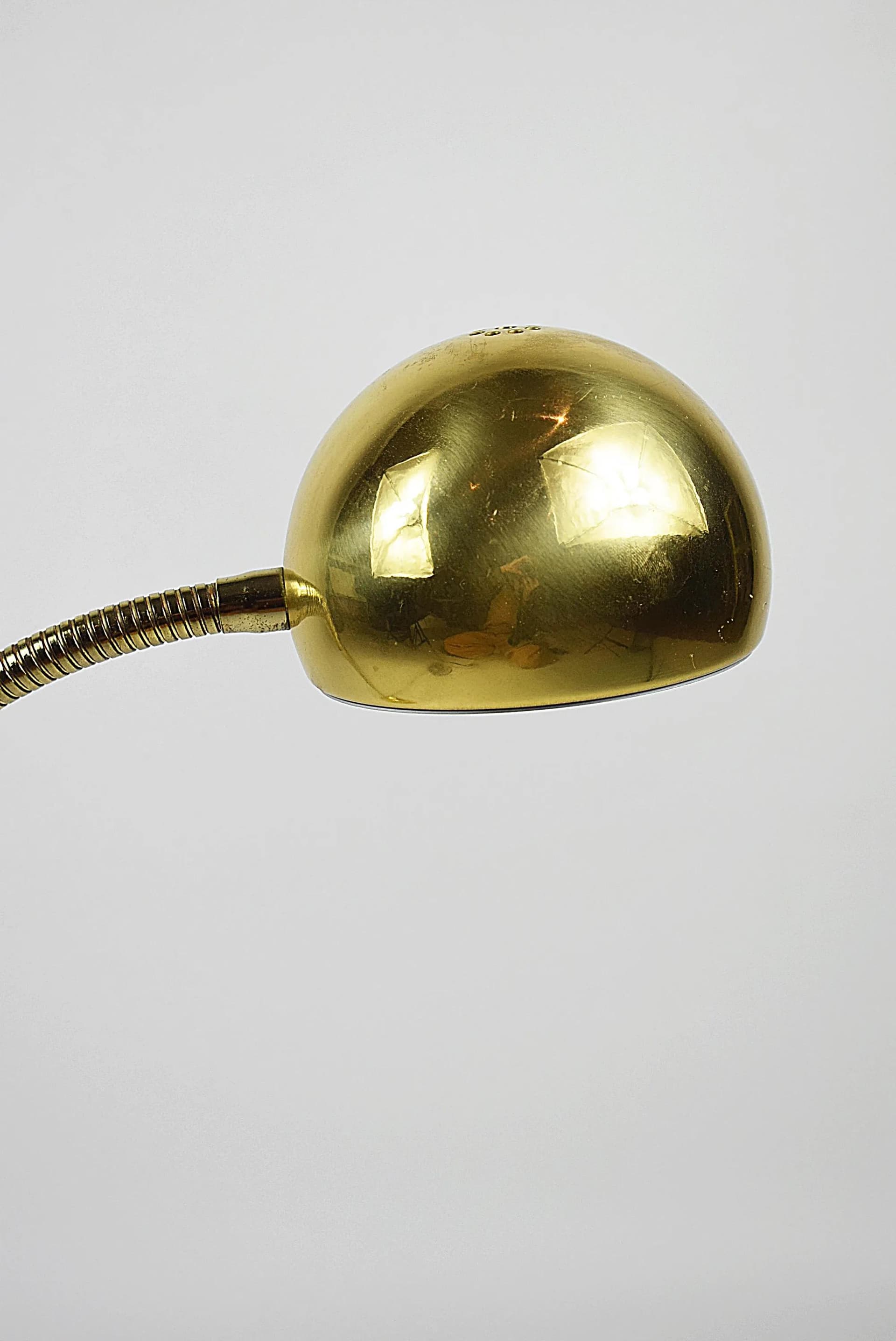 Desk Lamp, Polished Brass, Fischer Leuchten, Germany, 1980s. - 85012