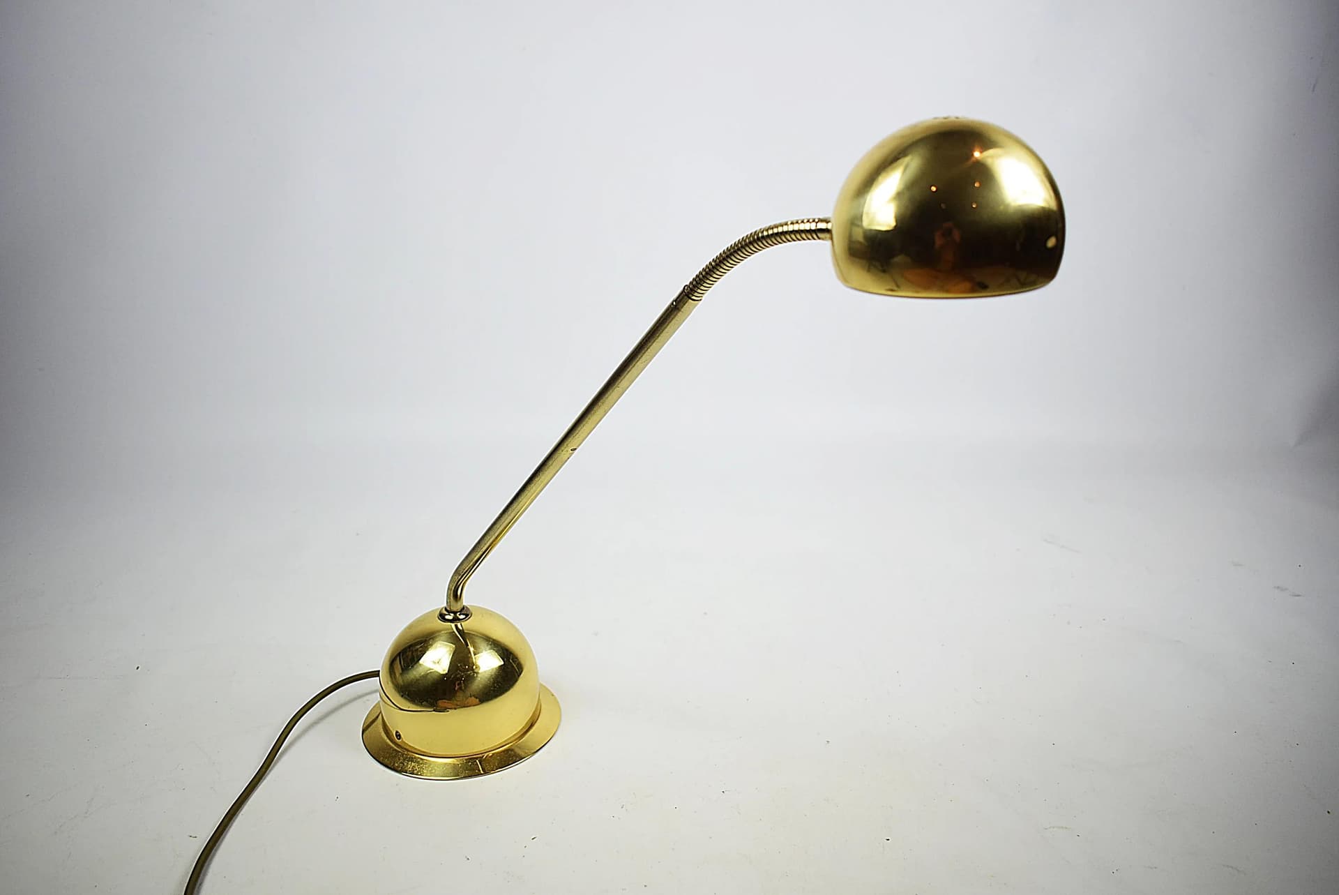 Desk Lamp, Polished Brass, Fischer Leuchten, Germany, 1980s. - 85018