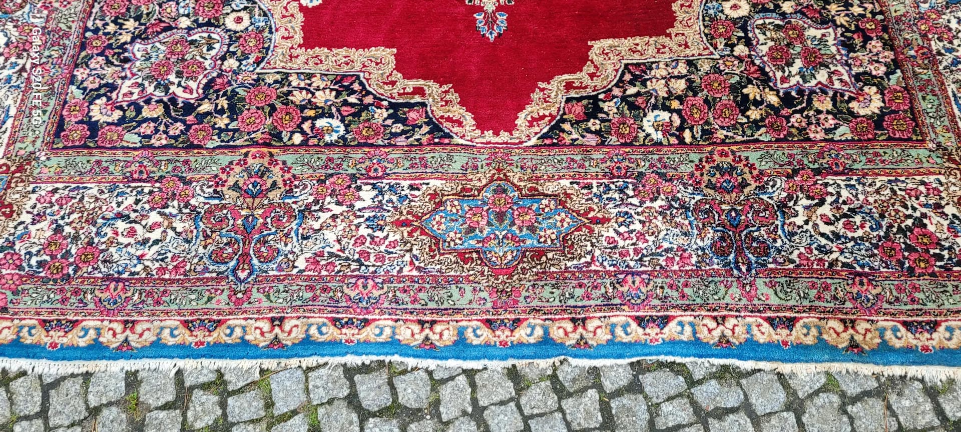 Dywan Kerman 264x372cm, multikolor, wełna, Iran, XIX w. - 87968