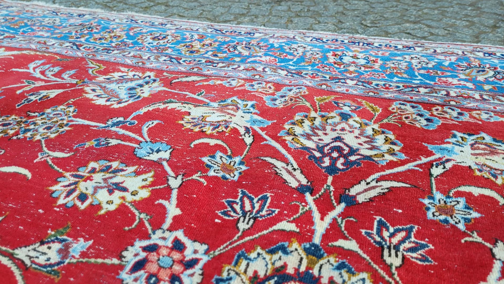 Dywan Isfahan 260x360 cm, czerwony, wełna, Iran, pocz. XX w. - 87955