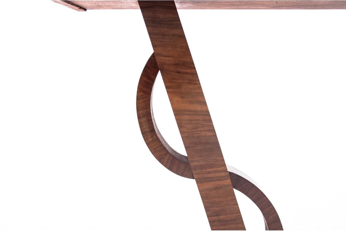 Orzechowa konsola Art Deco, Polska, lata 50. - 57672