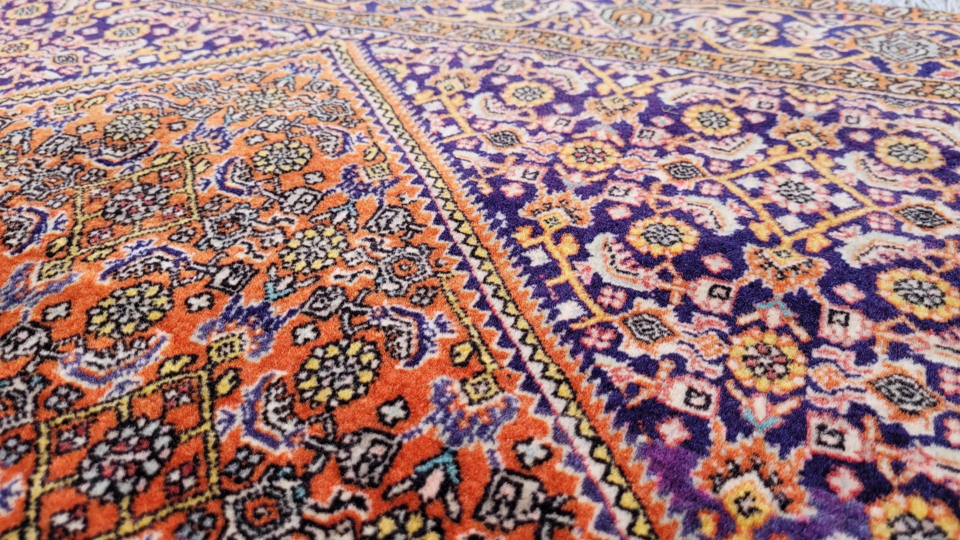 Rug Bidjar Takab 125x180 cm, maroon wool, Iran - 87845