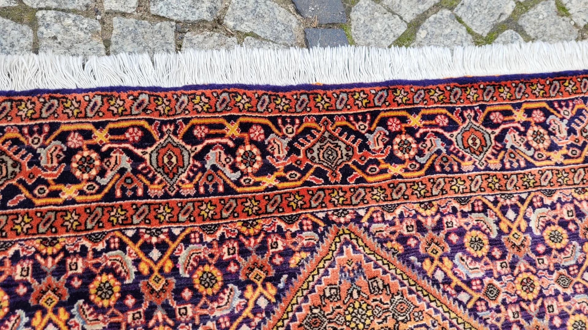 Rug Bidjar Takab 125x180 cm, maroon wool, Iran - 87848