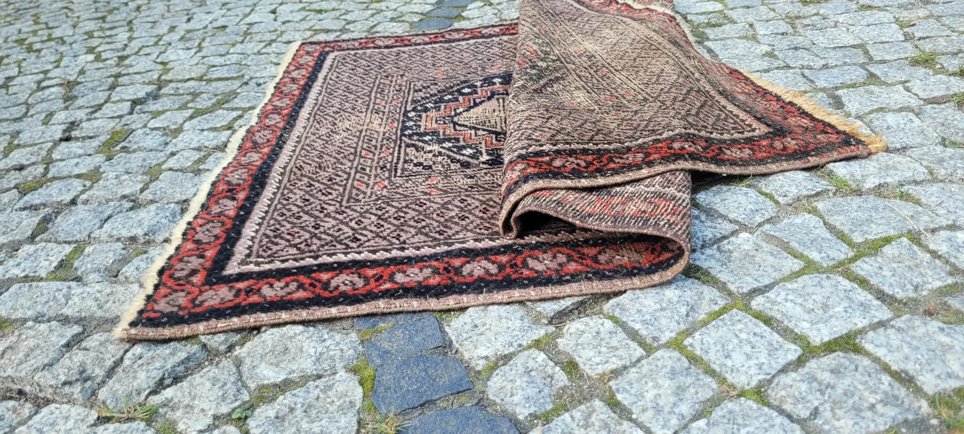 Dywan Beluch, 83x115 cm, brązowy, wełna, Iran, początek XX w. - 87819