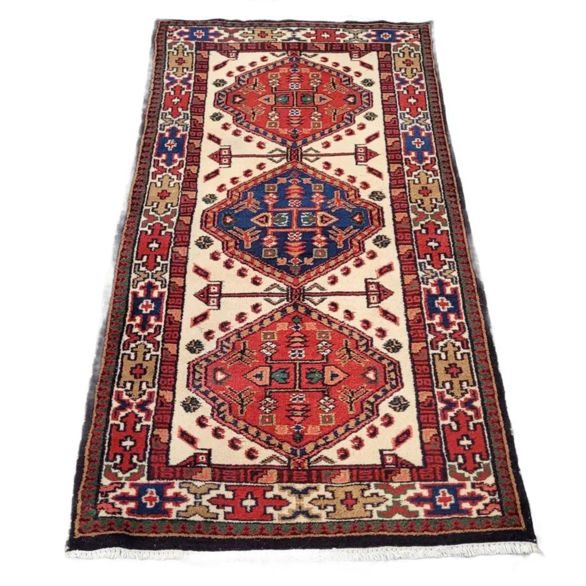 Rug Kazak 148x71 cm, multicolor wool, India