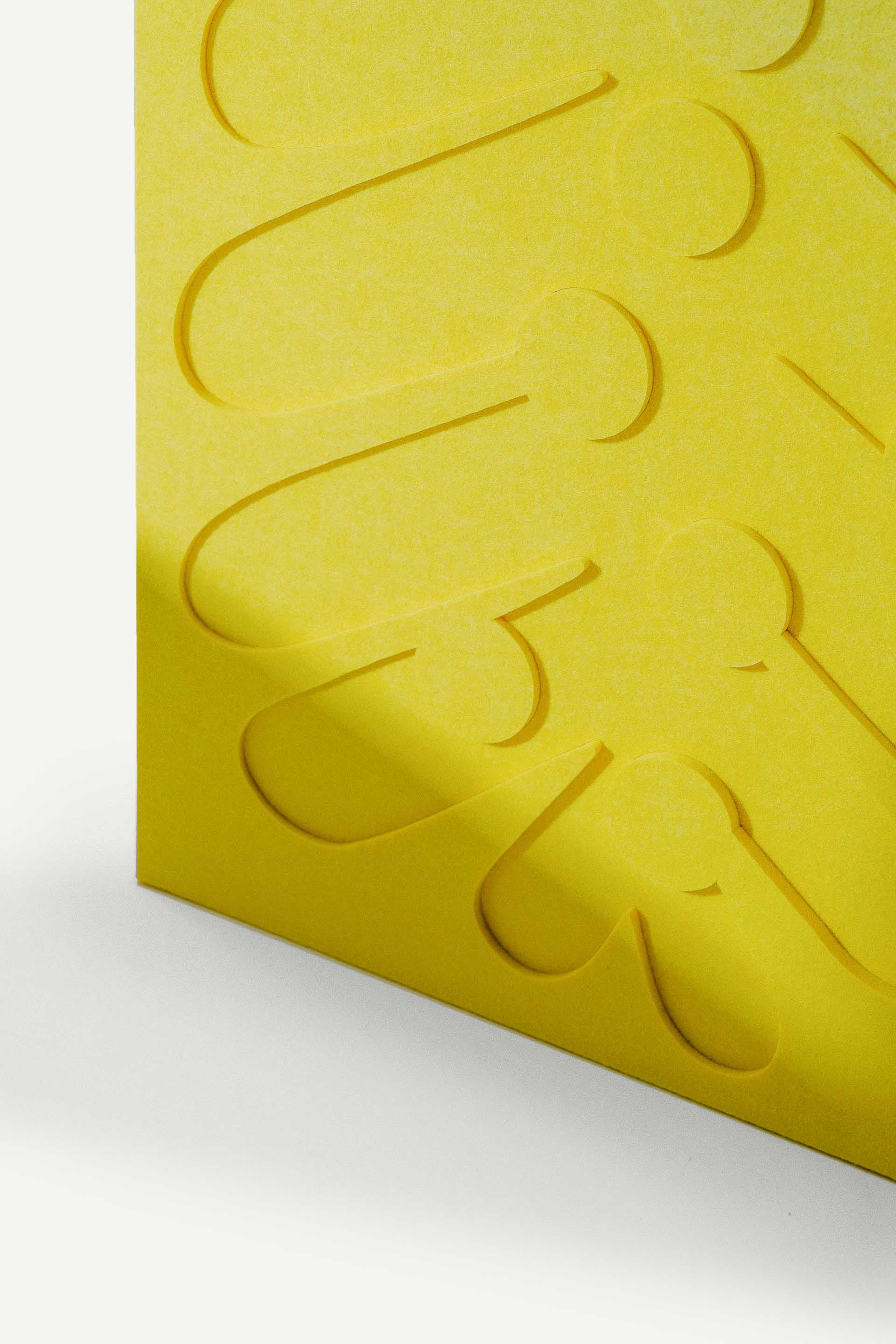 Relief Kwiat Paproci 42x60 cm, LUDISM - 8630