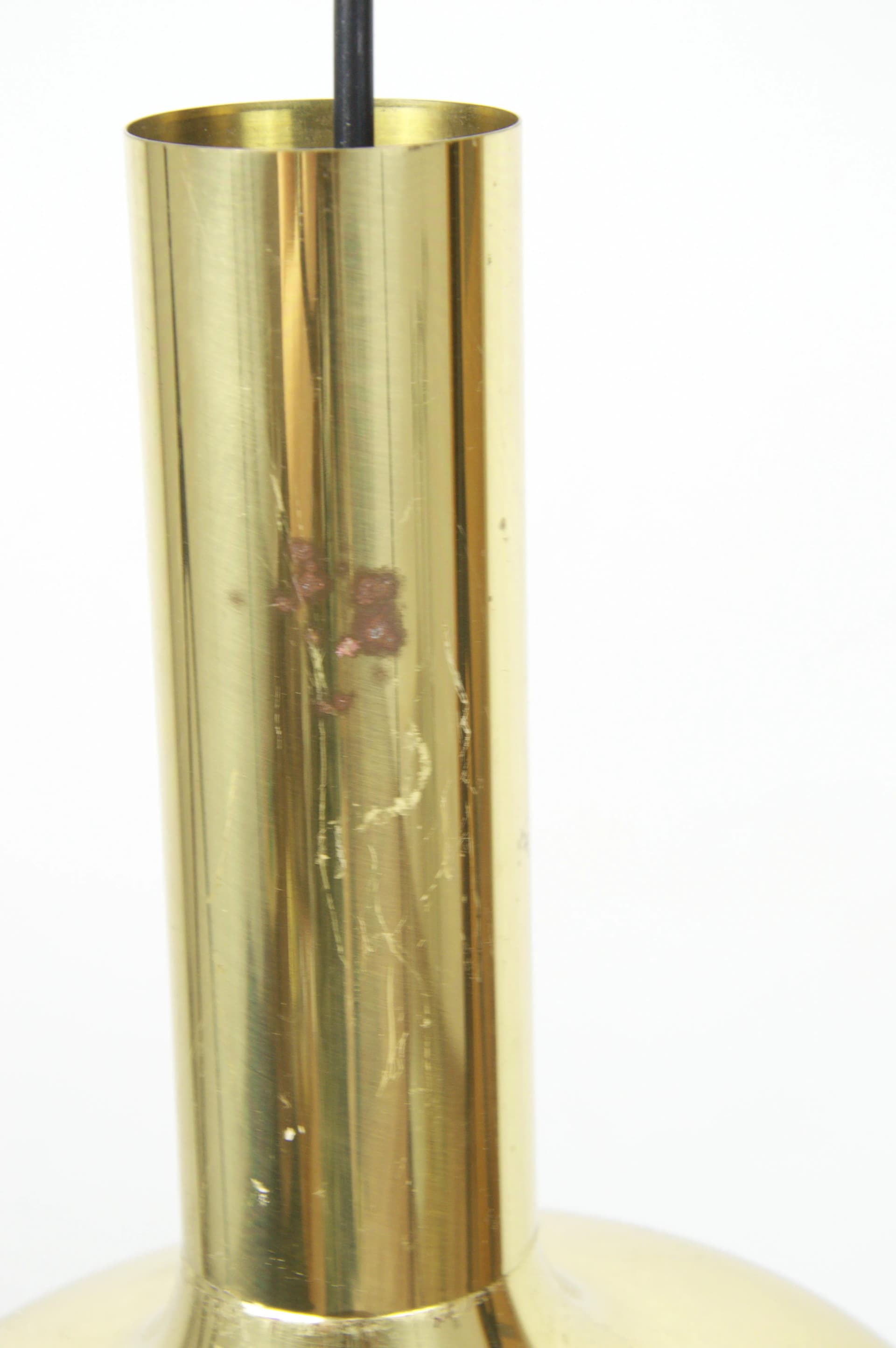 Lampa wisząca, złoty, metal, Szwecja, lata 70. - 84554