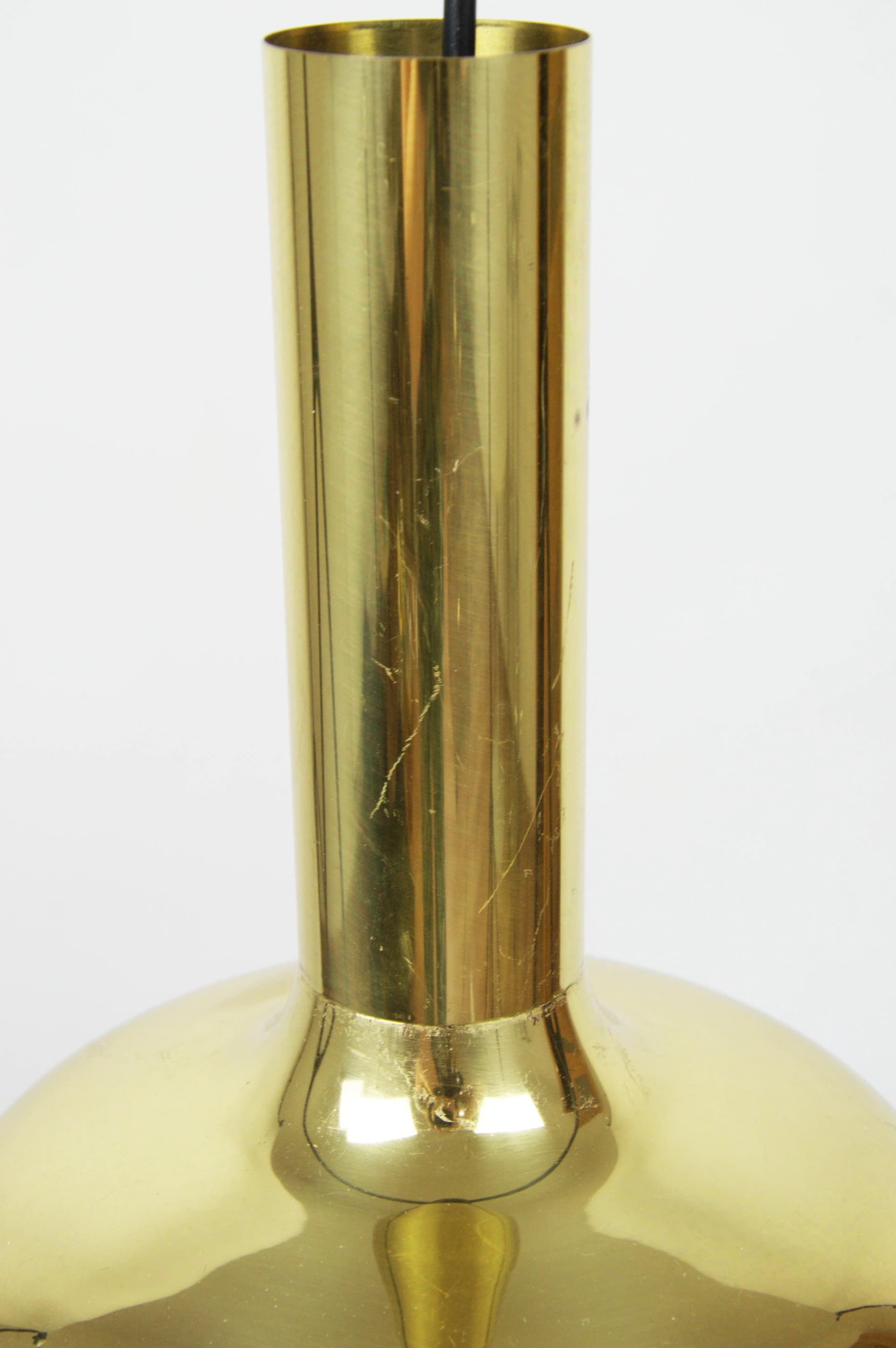 Lampa wisząca, złoty, metal, Szwecja, lata 70. - 84555