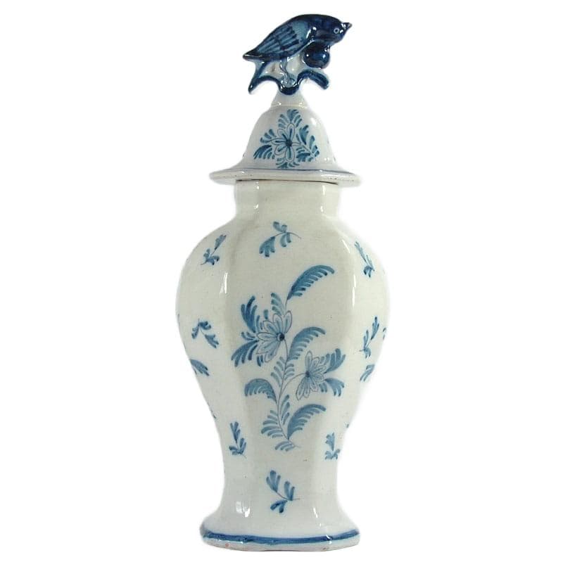 White Lidded Vase, Delft, Netherlands, 19th Century - 6873