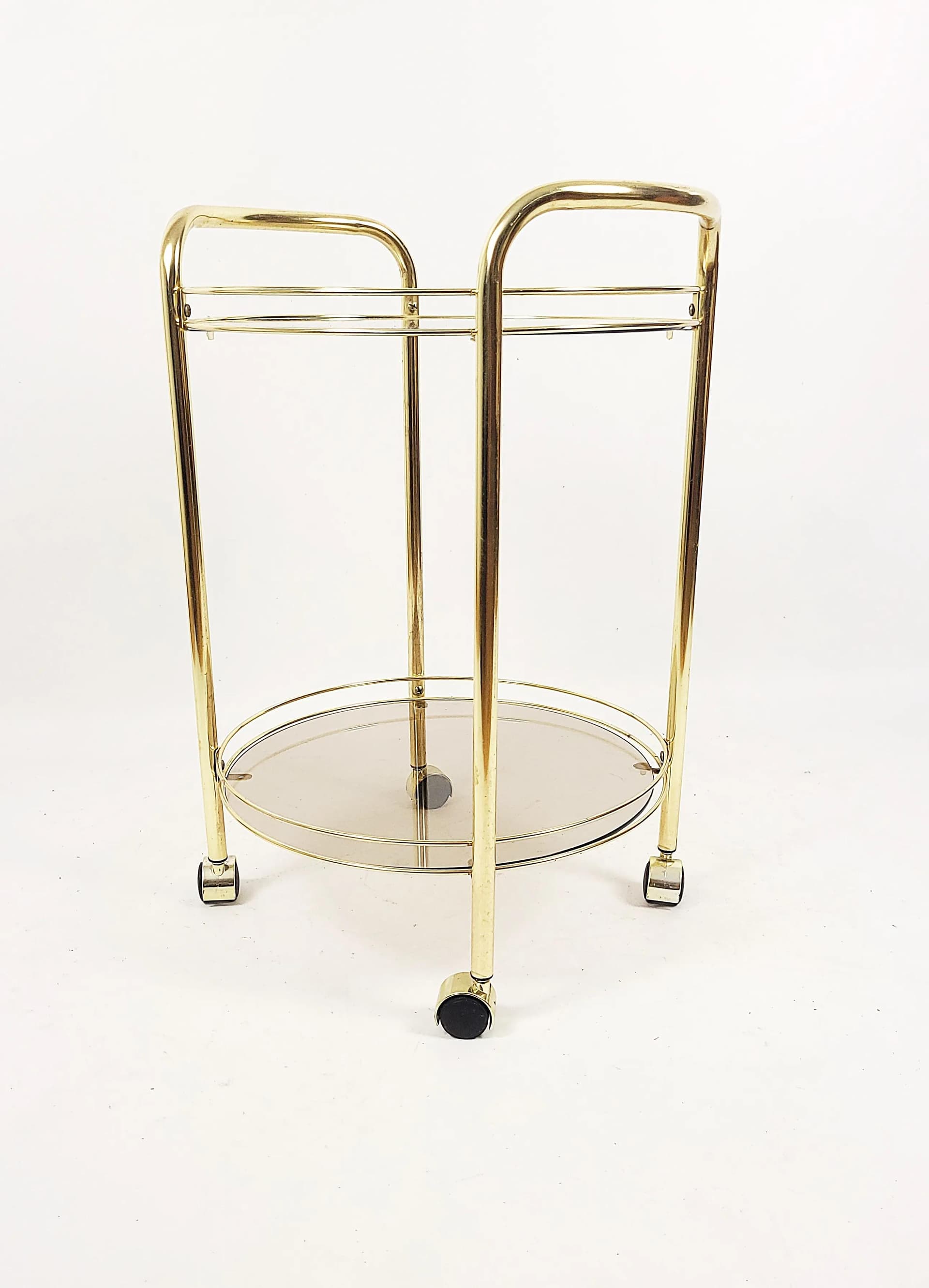 Barek na kółkach, złoty, metal, Polska, lata 80. - 84498