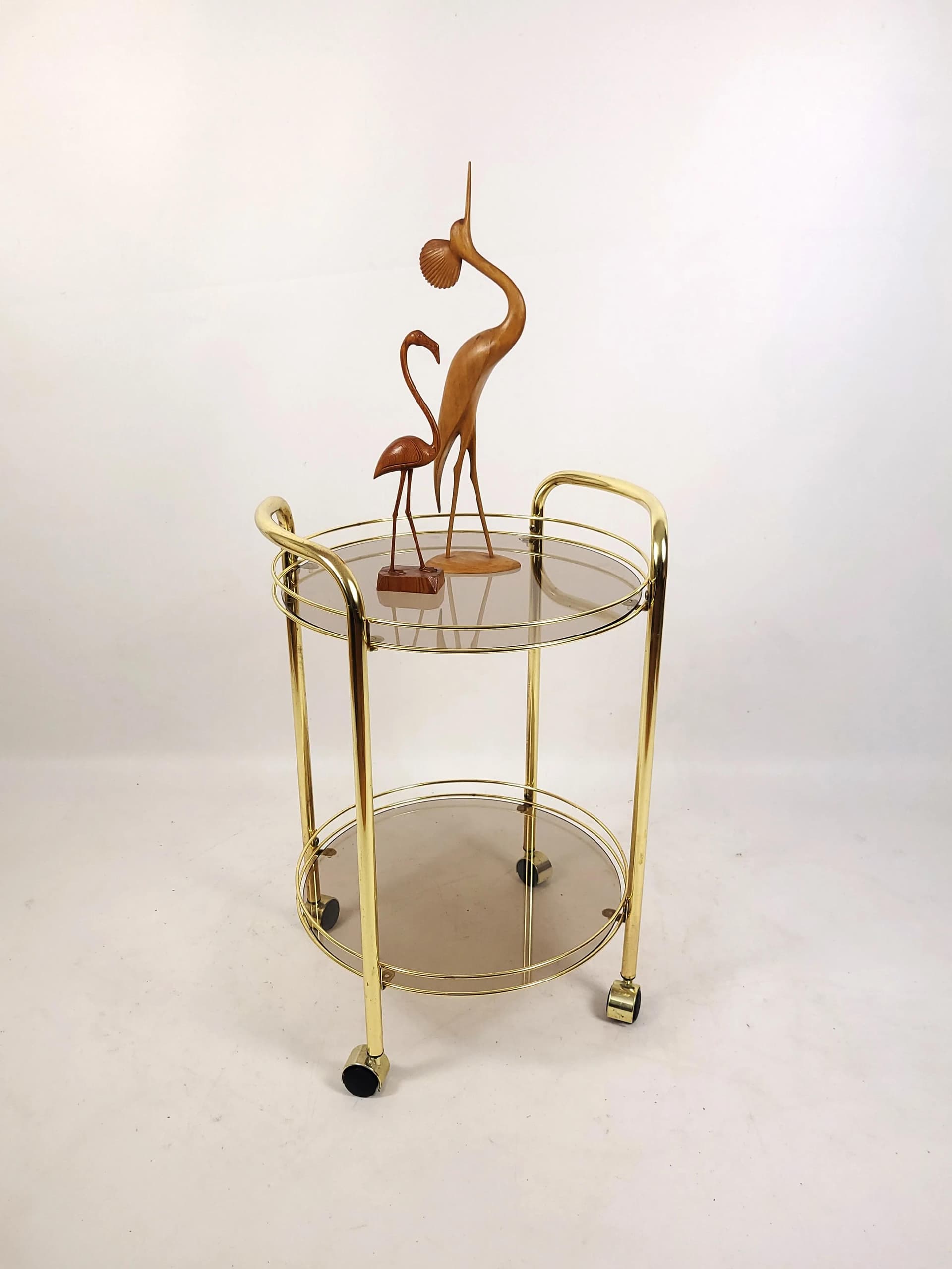 Barek na kółkach, złoty, metal, Polska, lata 80. - 84501