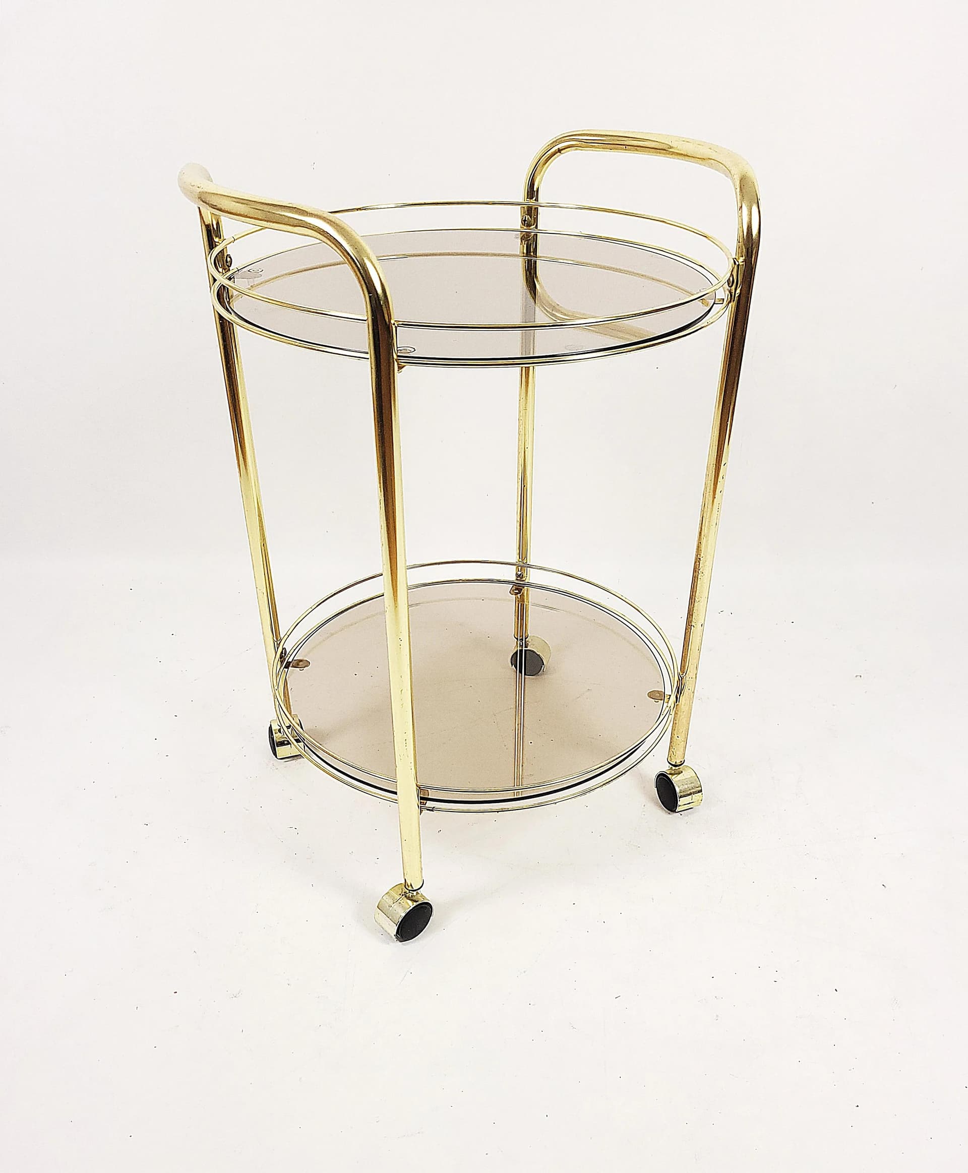 Barek na kółkach, złoty, metal, Polska, lata 80. - 84494