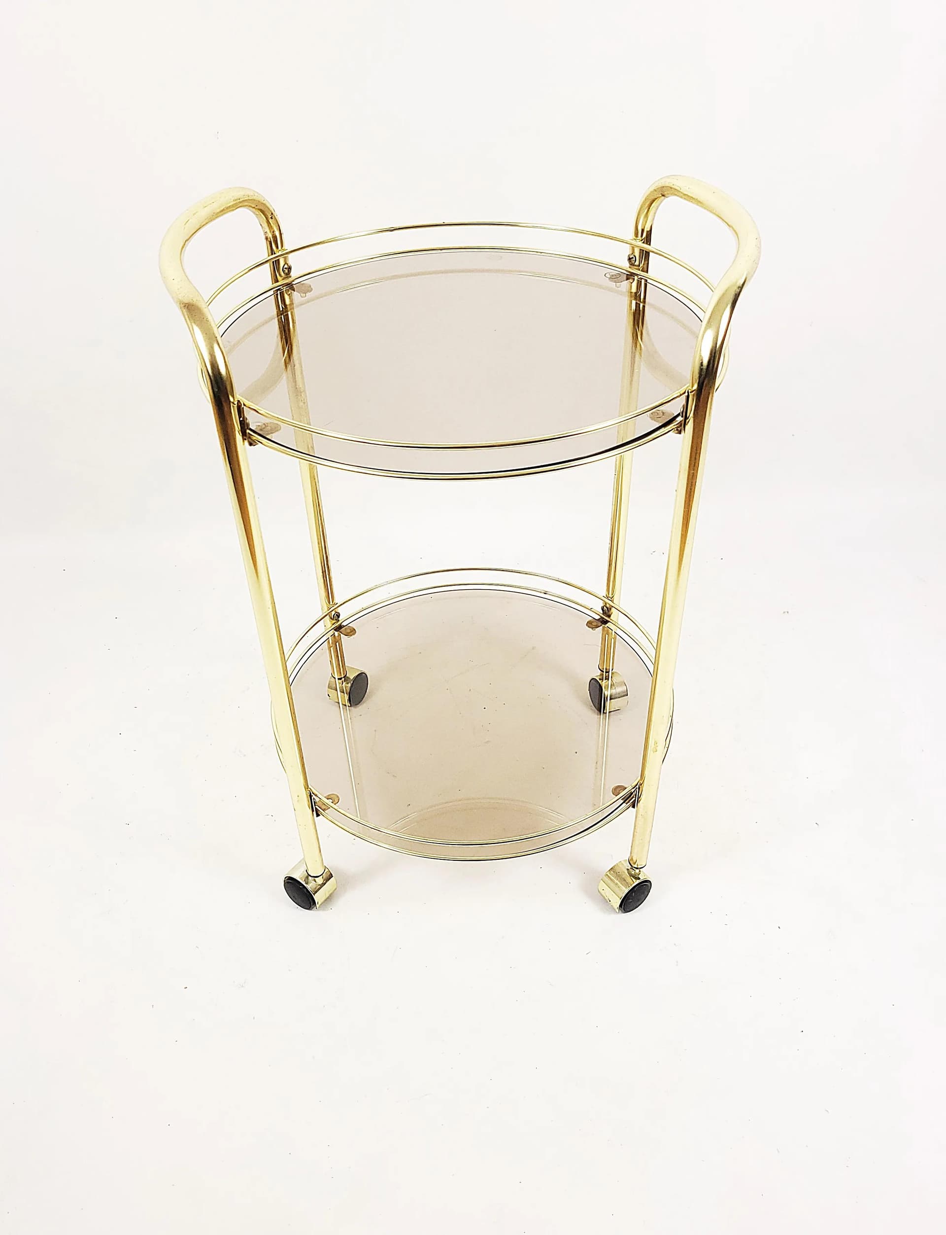 Barek na kółkach, złoty, metal, Polska, lata 80. - 84499