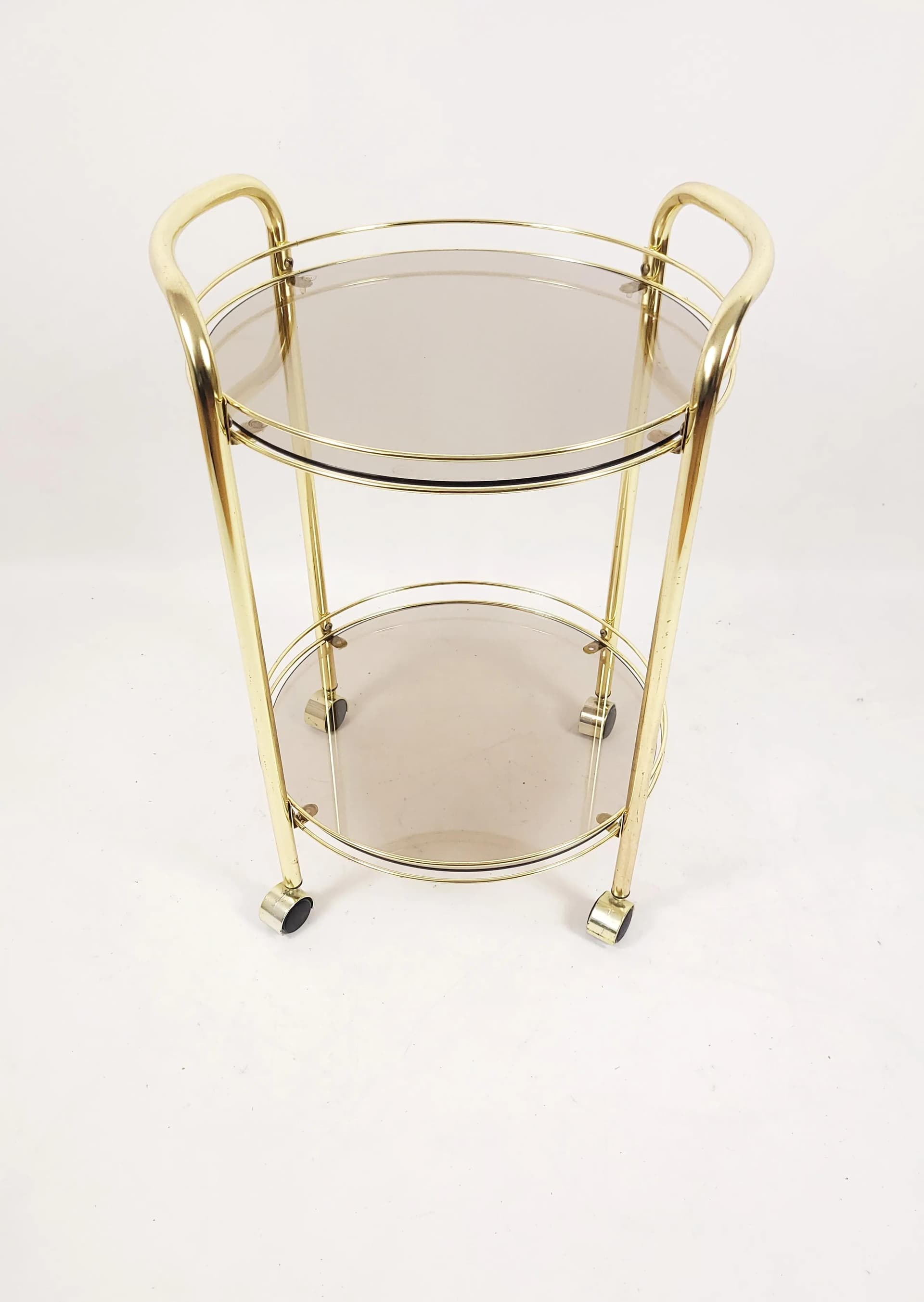 Barek na kółkach, złoty, metal, Polska, lata 80. - 84493