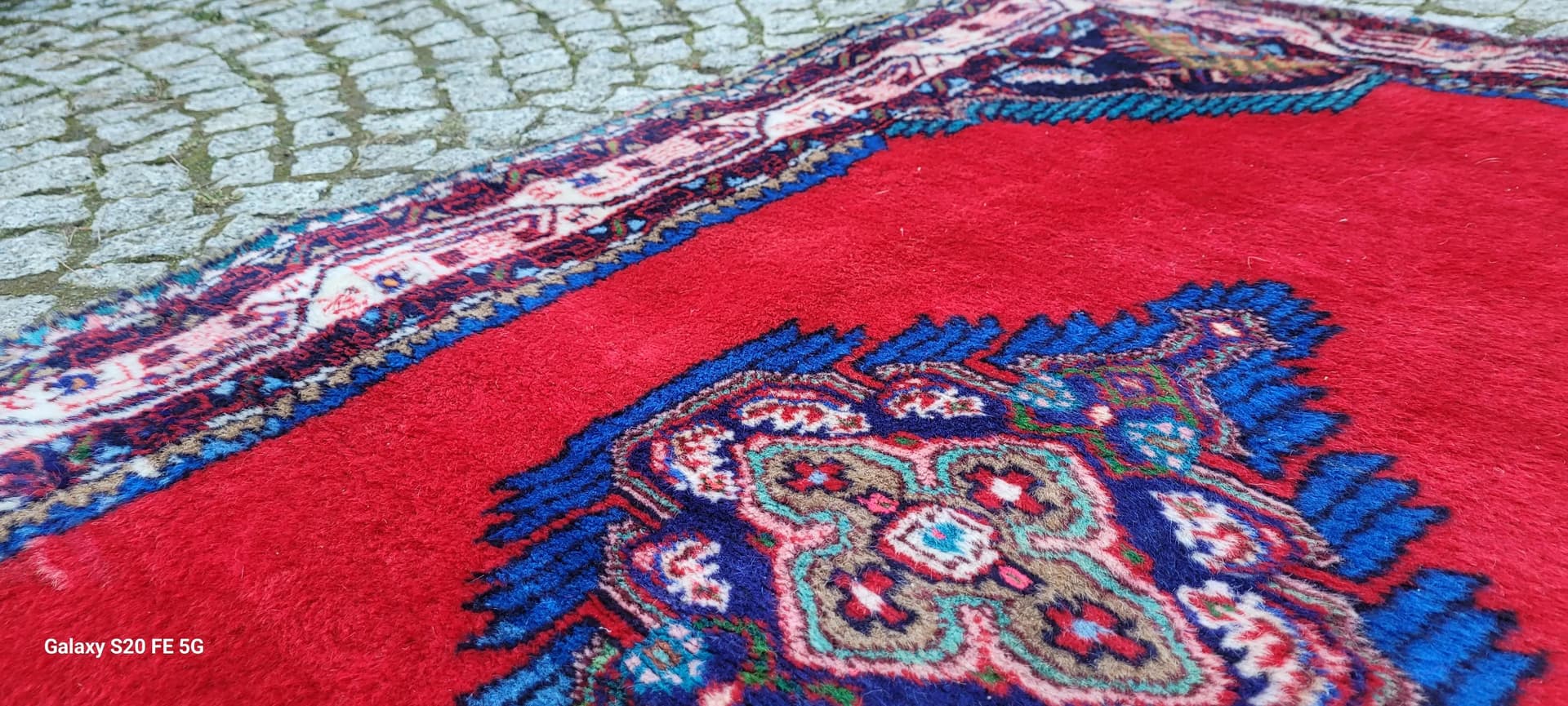 Dywan Hamadan, 102x155cm, czerwony, wełna, Iran, lata 20. - 87532