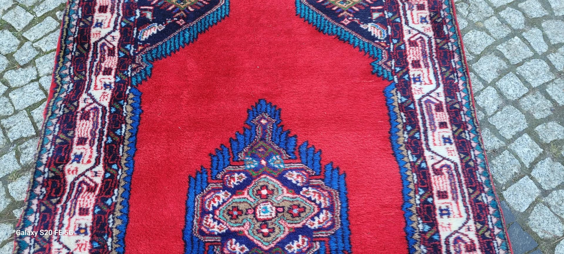 Dywan Hamadan, 102x155cm, czerwony, wełna, Iran, lata 20. - 87529