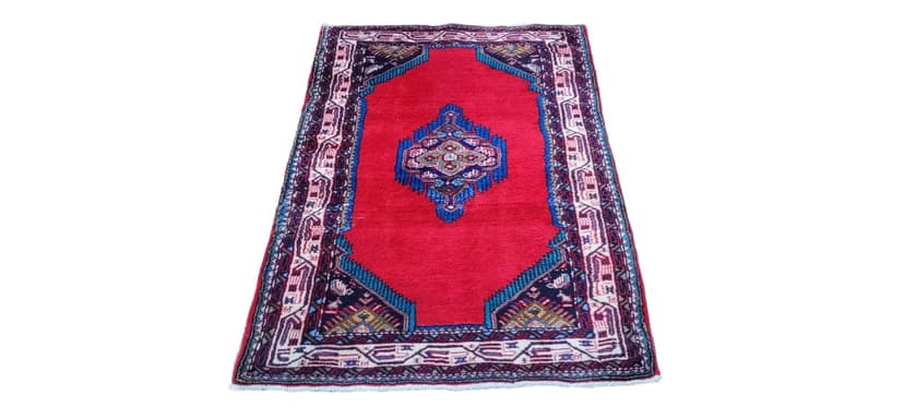 Dywan Hamadan, 102x155cm, czerwony, wełna, Iran, lata 20.